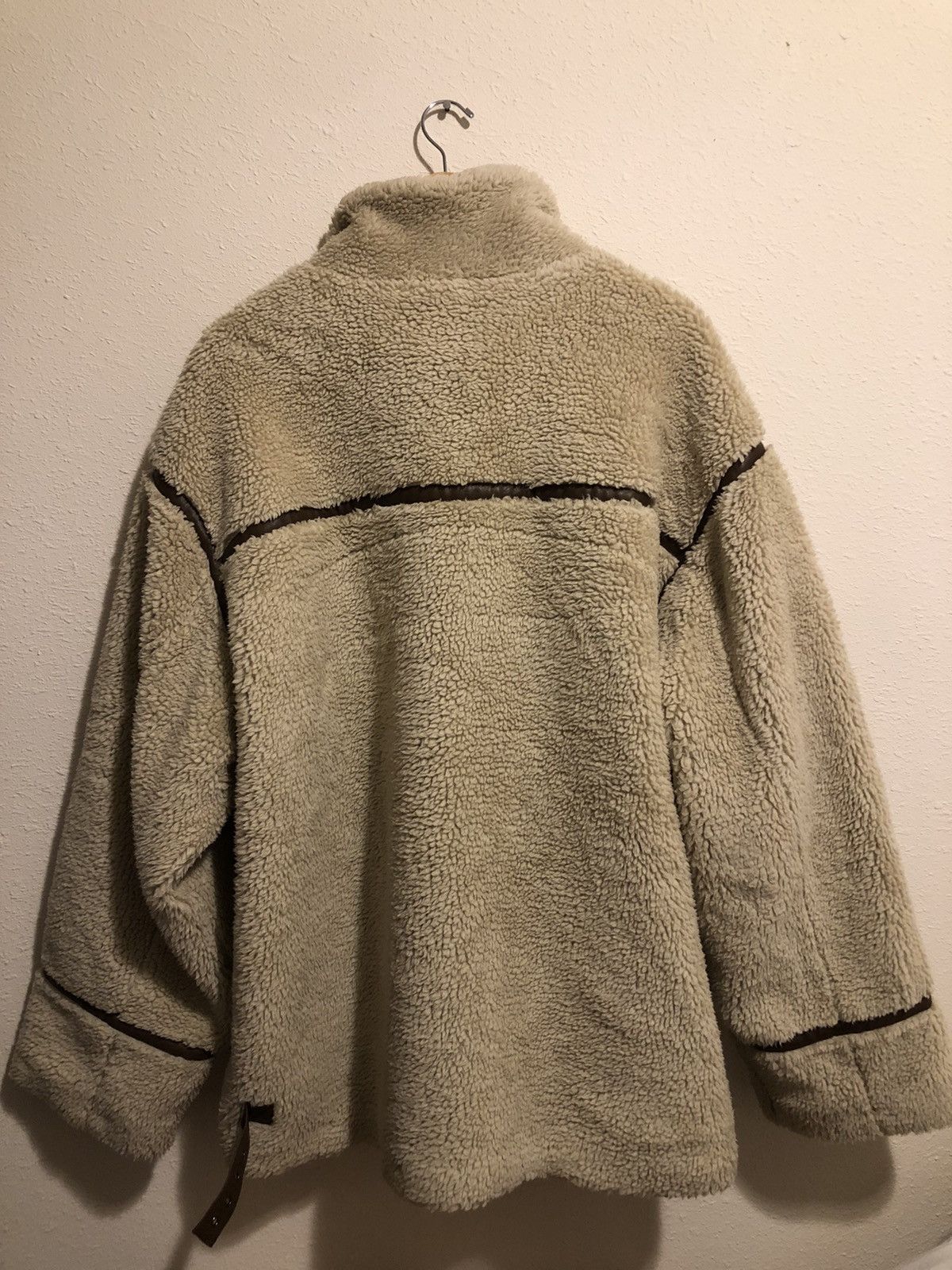 Asos × Vintage Vintage Cream ASOS Aviator Fleece Lined Sherpa Jacket Size US XXL / EU 58 / 5 - 5 Thumbnail