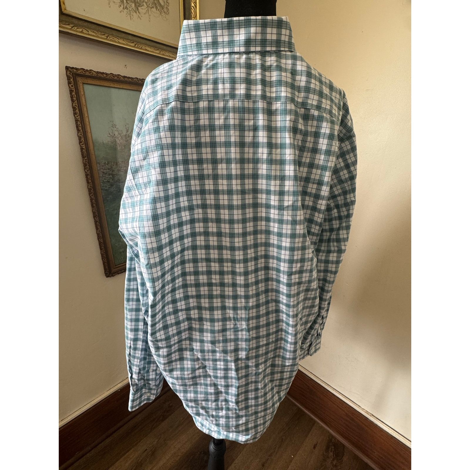 L.L. Bean 100 Percent Cotton L.L.Bean Green Plaid Button Down Shirt L Size US L / EU 52-54 / 3 - 2 Thumbnail