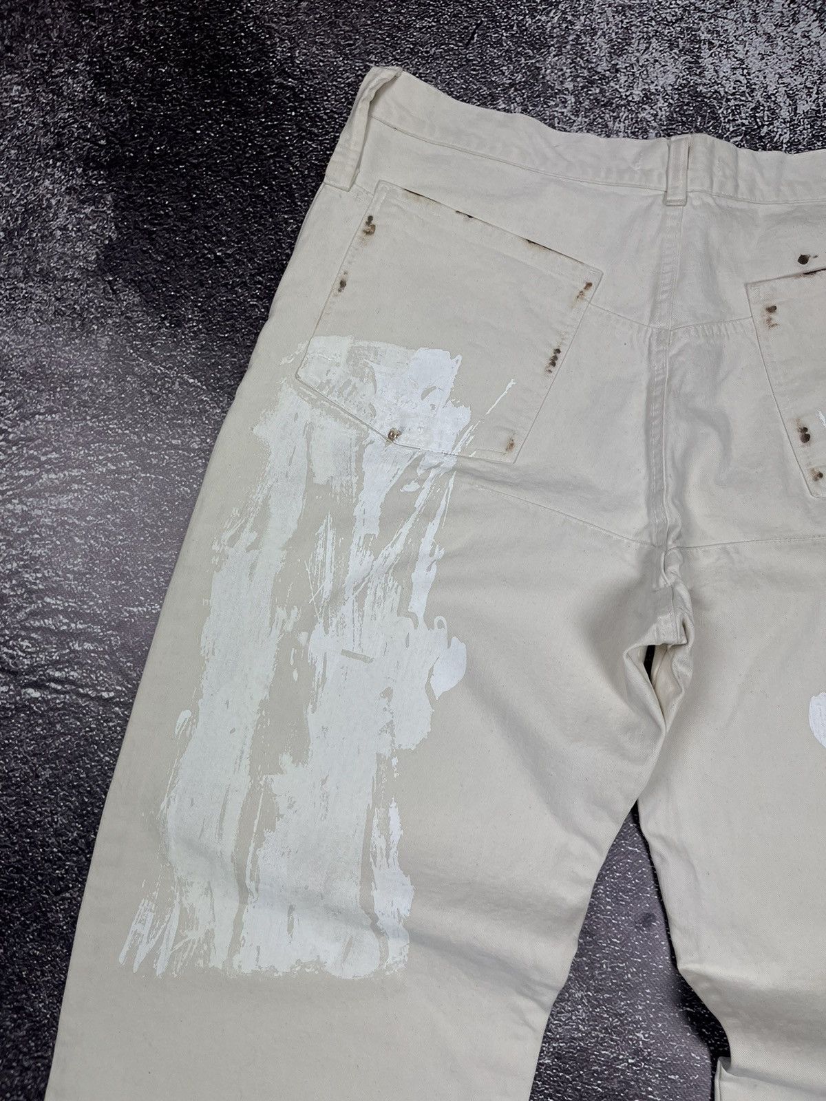 Gianfranco Ferre Gianfranco Ferre Painted Vintage Rare Y2k Denim Pants Size US 38 / EU 54 - 12 Thumbnail