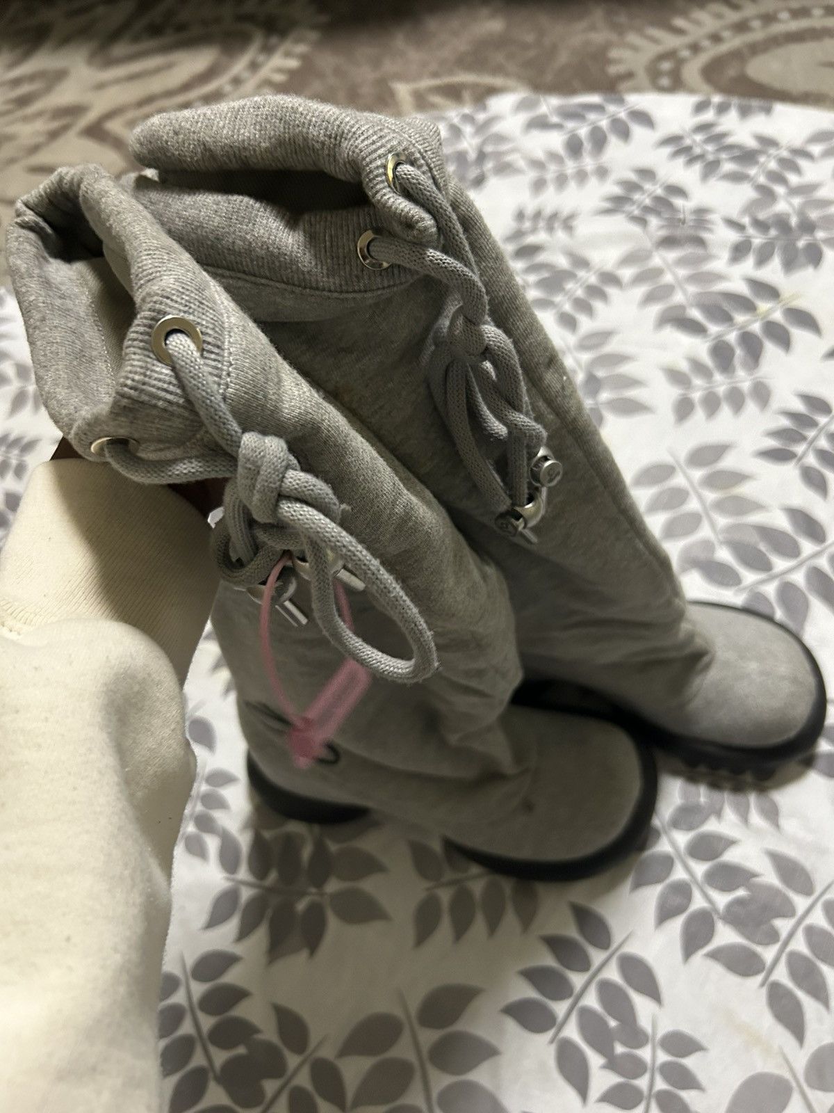 Other GRAPE - Grey Hoodie long boots Size US 8 / IT 38 - 2 Thumbnail