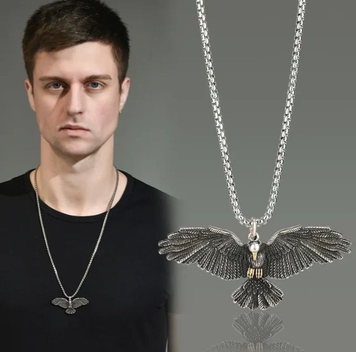 Jewelry × Vintage Classic Eagle Wings Pendant Necklace Size ONE SIZE - 2 Thumbnail