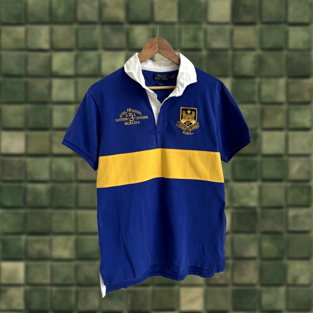 Polo Ralph Lauren VINTAGE Polo Ralph Lauren League Tourney Polo T Shirt M Men Blue Polo Shirt Size US M / EU 48-50 / 2 - 1 Thumbnail