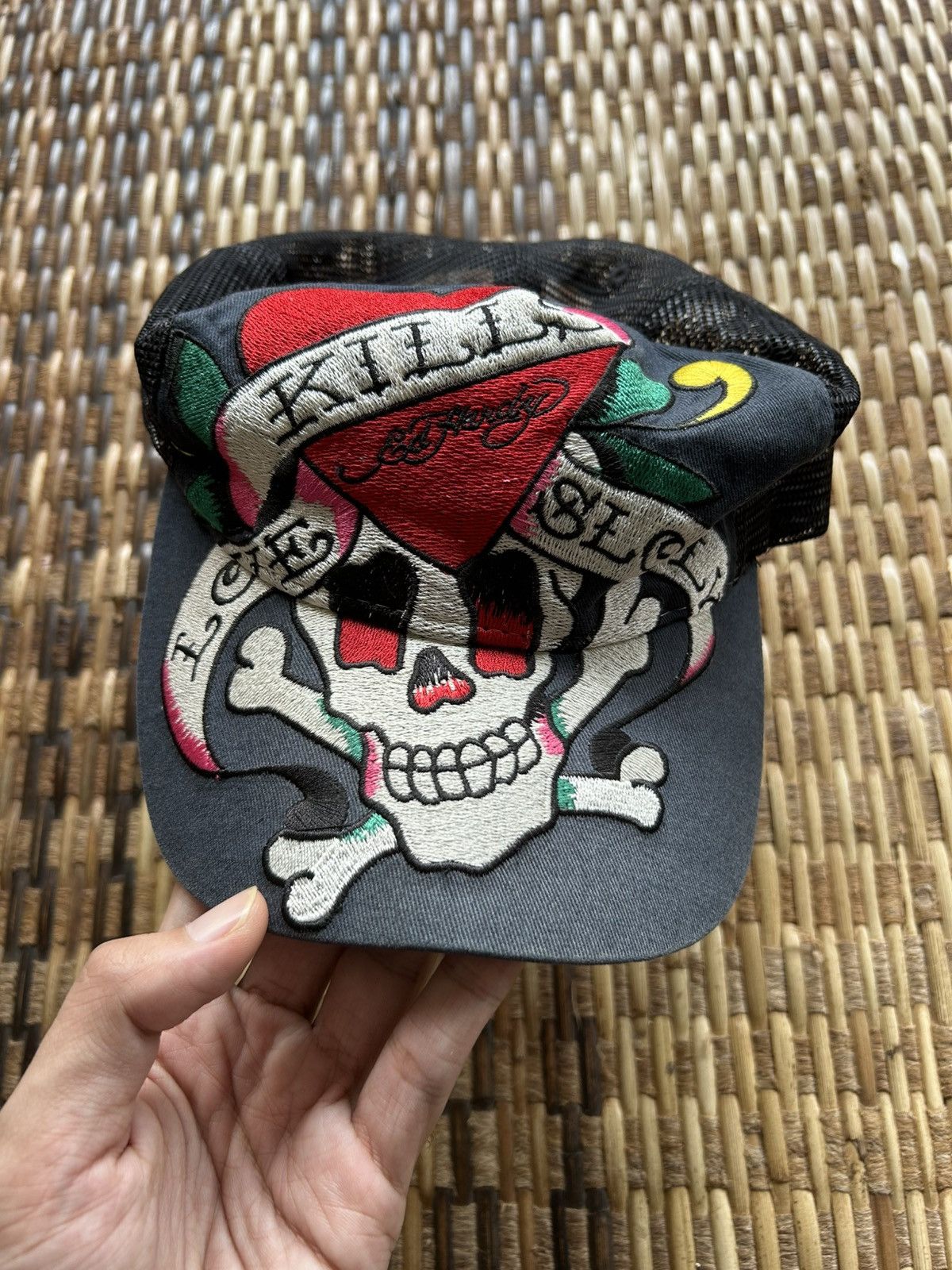 Japanese Brand × Kapital × Vintage Ed Hardy Skull Vintage Hats Rare Size ONE SIZE - 2 Thumbnail