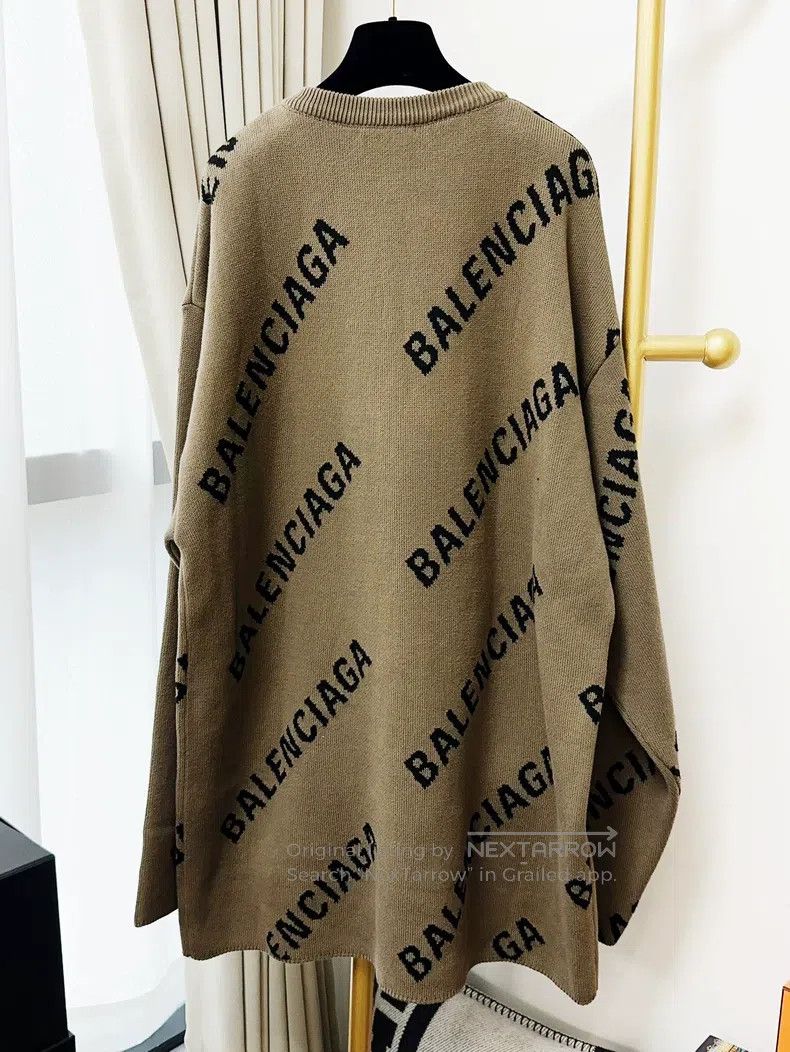 Balenciaga Balenciaga M Size Full Print Letter Logo Long Sleeve Sweat Size US M / EU 48-50 / 2 - 2 Thumbnail