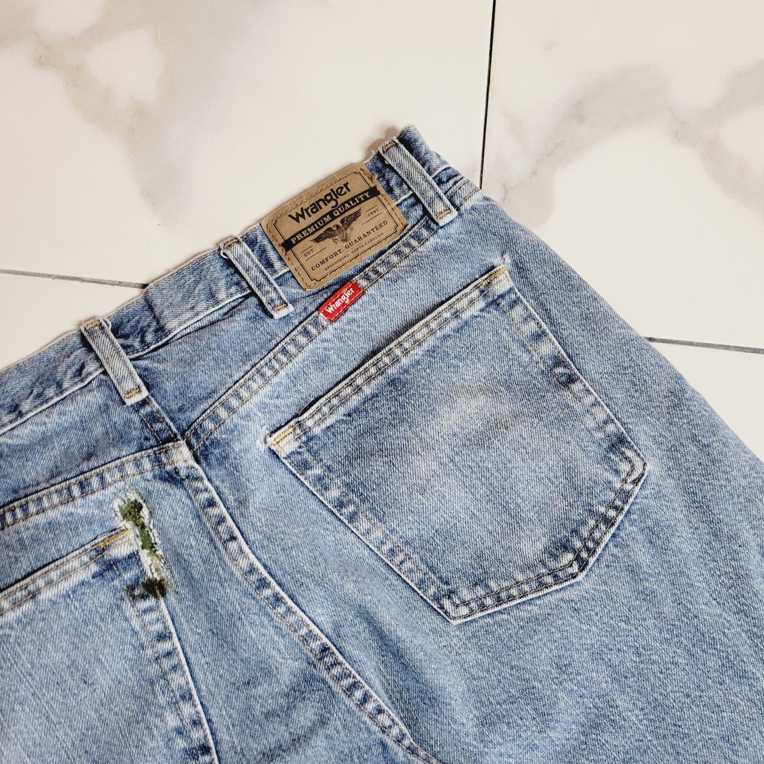 Japanese Brand 1 of 1 Denim Cargo Reworked Jeans Flared Baggy Size US 34 / EU 50 - 9 Thumbnail