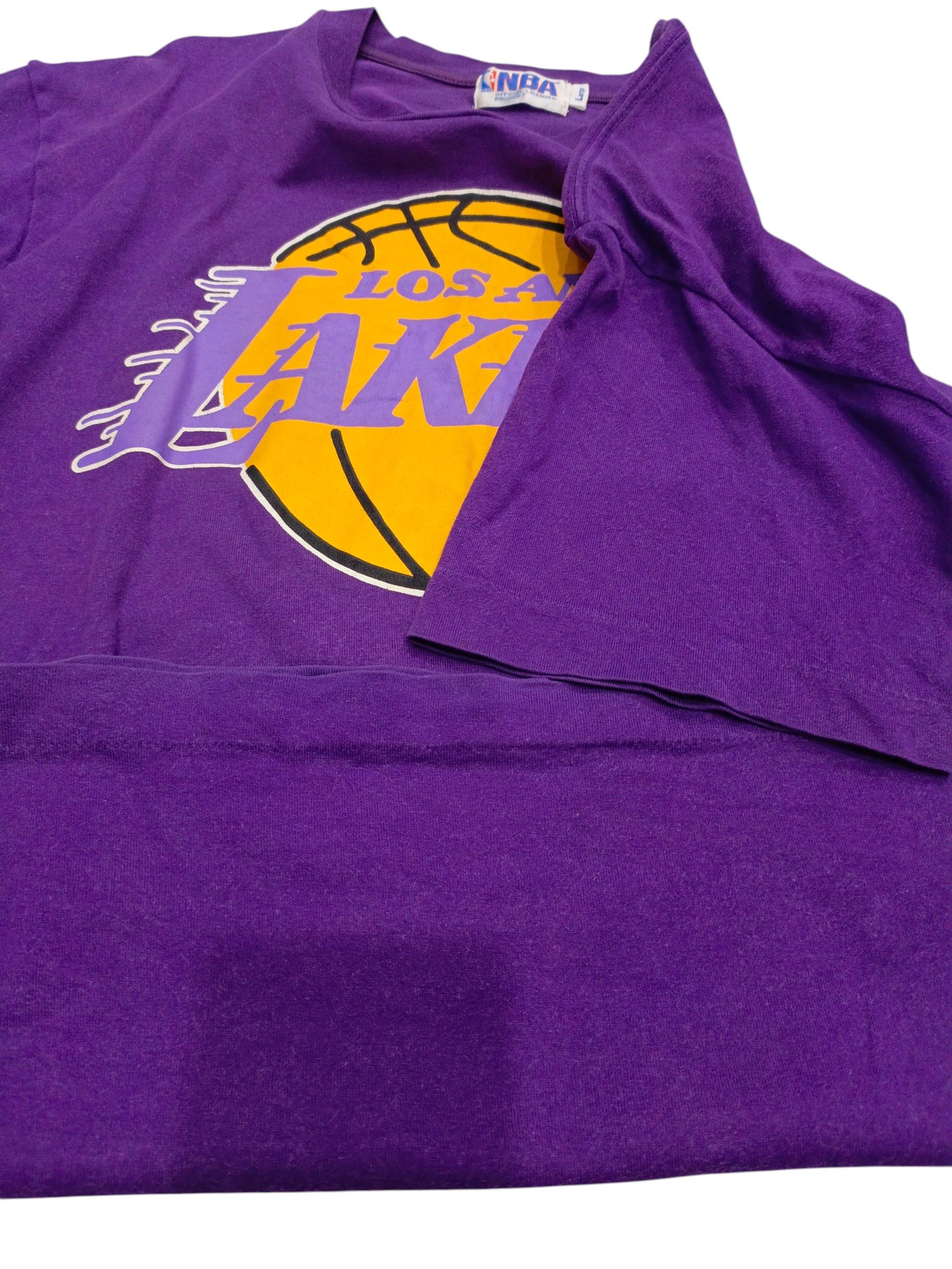Vintage Vintage 90s NBA LA Lakers Big Logo T-Shirt Size US M / EU 48-50 / 2 - 7 Thumbnail
