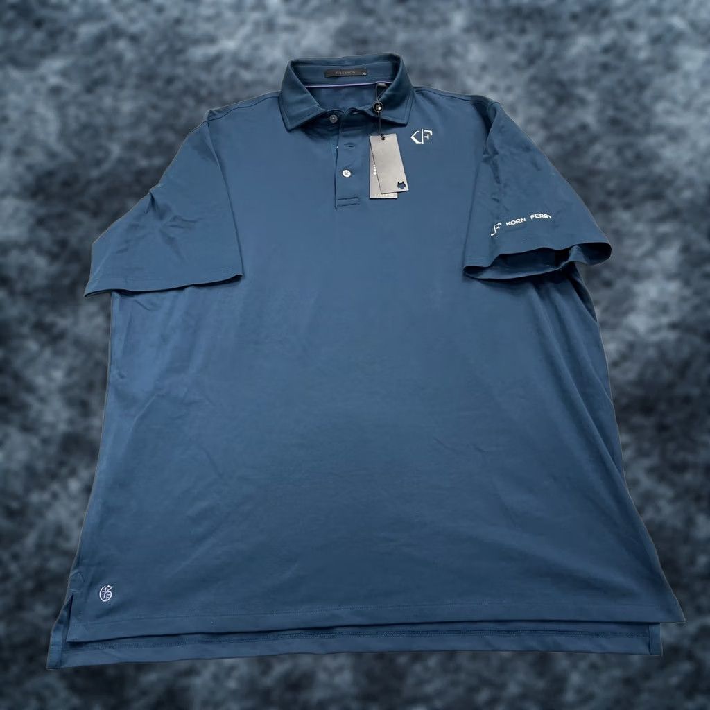 Vintage Greyson Golf Polo Shirt Mens XL Blue Korn Ferry Tour Logo NWT Cotton Blend Modern Casual Polo Shirt Mens XL Blue Korn Ferry Tour Logo NWT Size US XL / EU 56 / 4 - 1 Thumbnail