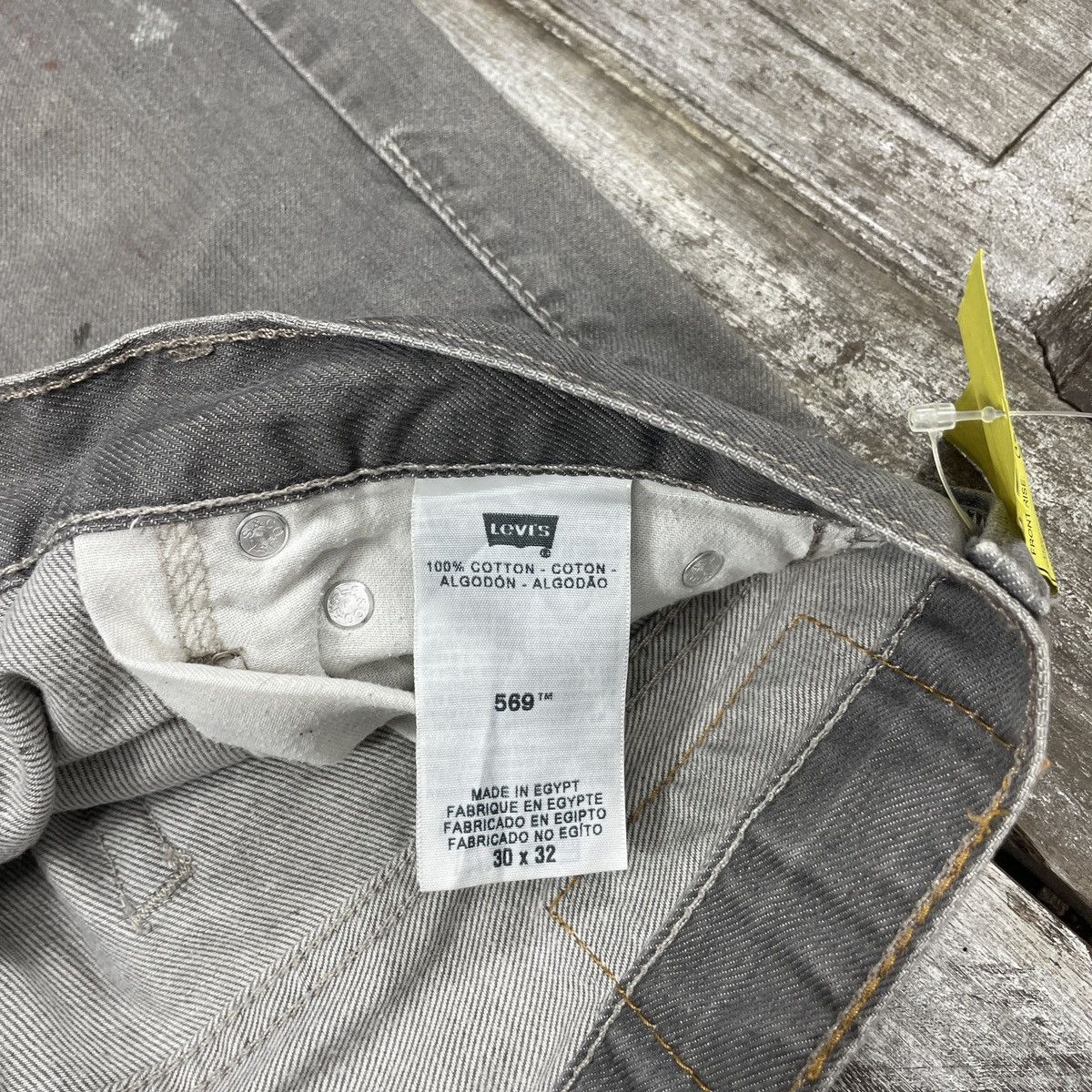 Levi's Vintage Levis 569 Gray Faded Jeans WC 271 Size US 32 / EU 48 - 7 Thumbnail