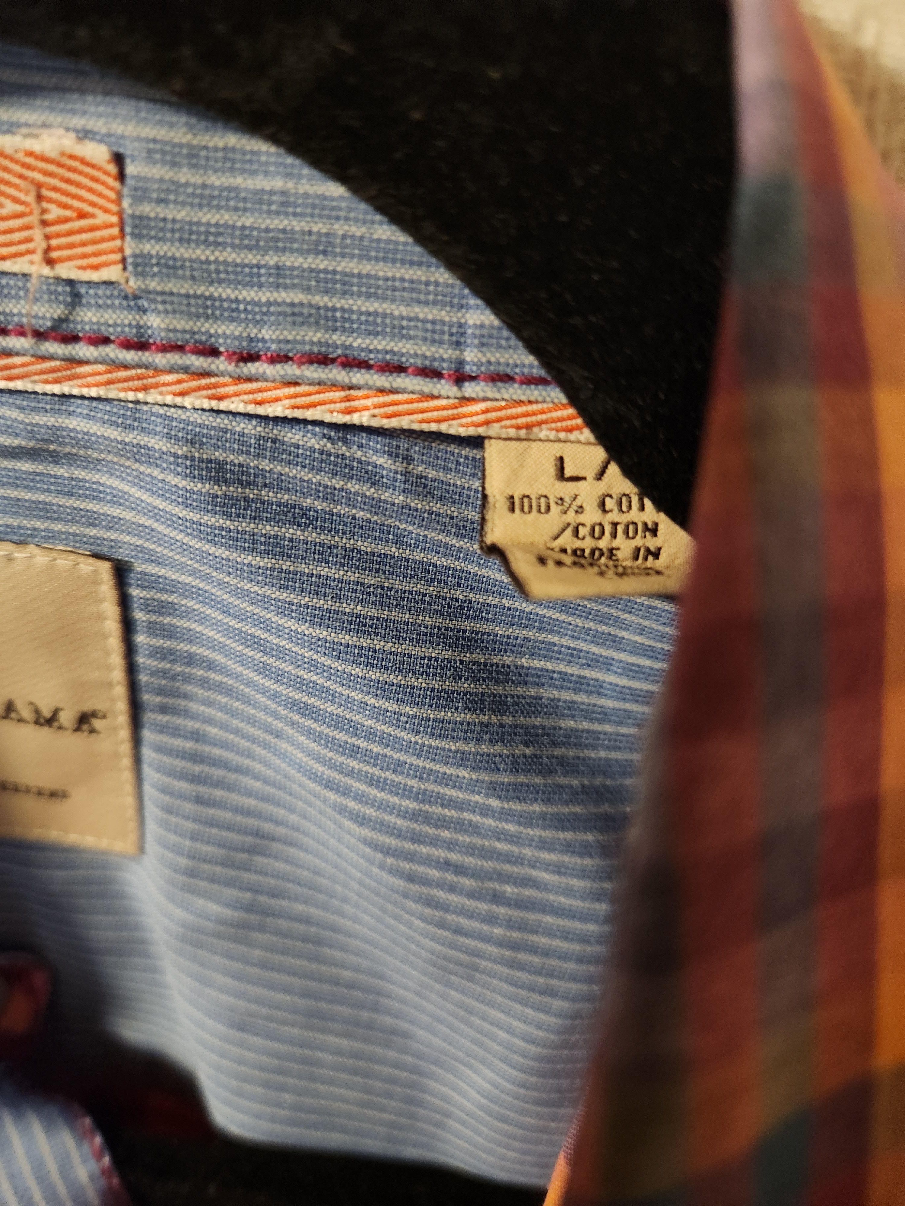 Tommy Bahama 100% Cotton Plaid Long Sleeve Shirt Size US L / EU 52-54 / 3 - 4 Thumbnail