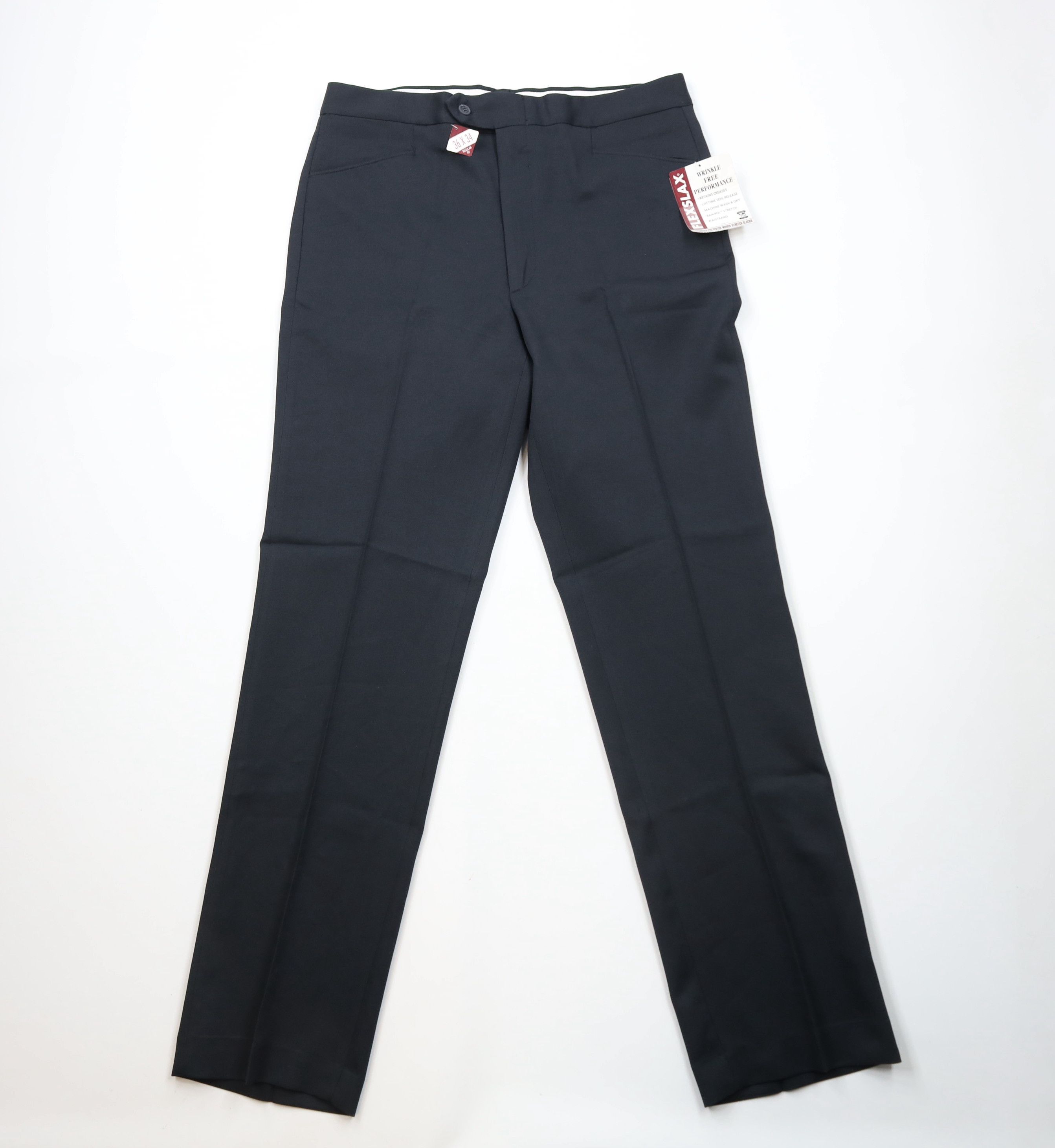 a machine antique slacks black Deadstock Vintage 70s Streetwear