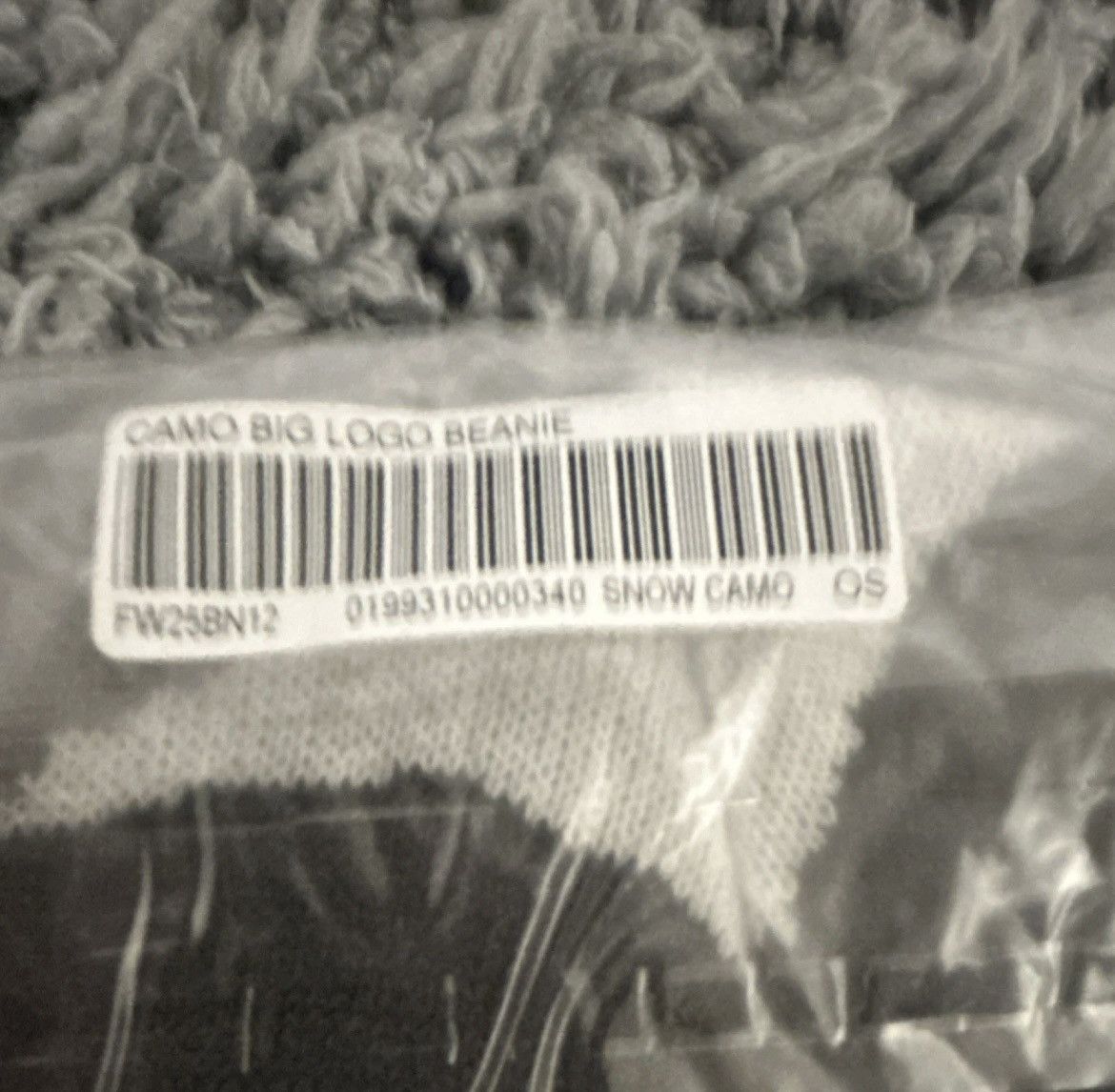 Supreme Supreme Big Logo Snow Camo Beanie (FW25) Size ONE SIZE - 4 Thumbnail