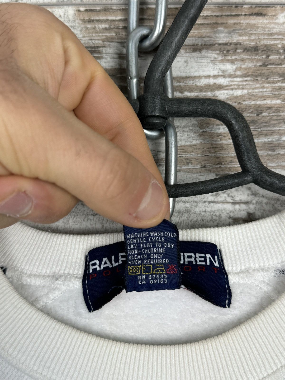 Polo Ralph Lauren × Vintage Mens Vintage Polo Ralph Lauren USA sweatshirt rugby rare Size US S / EU 44-46 / 1 - 7 Thumbnail