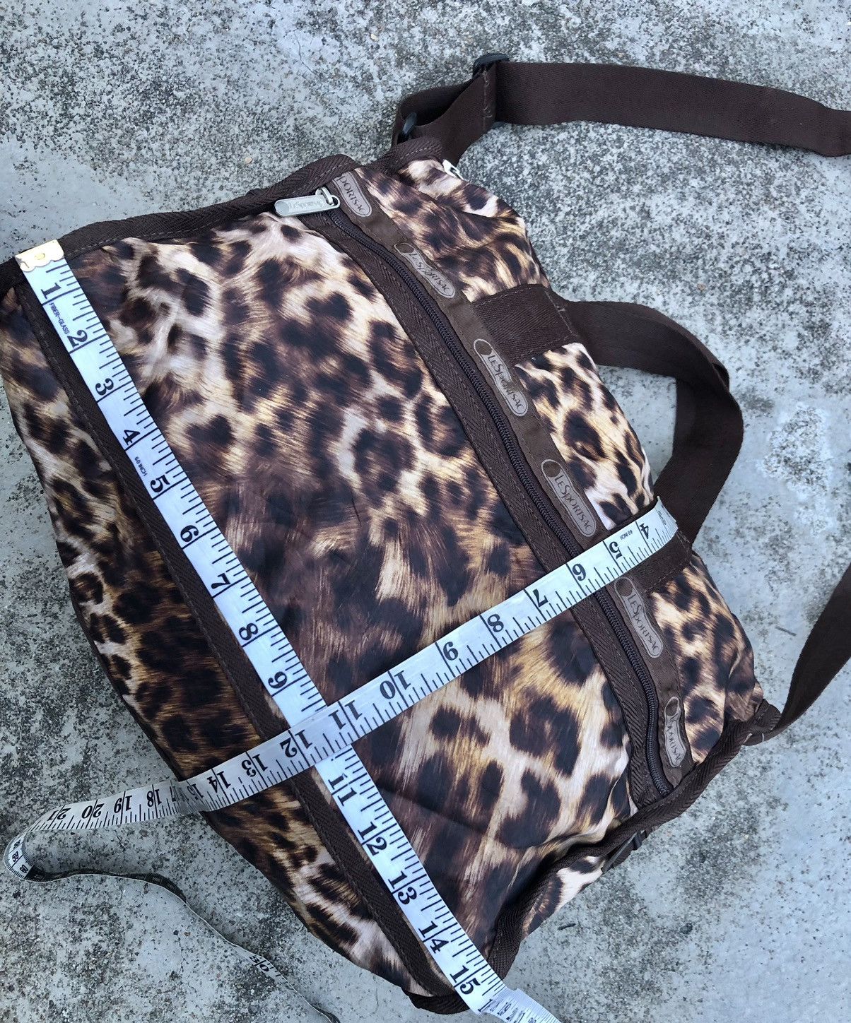 LeSportsac × Vintage LEOPARD DESIGN LESPORTSAC DUFFEL/BOSTON/TRAVEL BAG Size ONE SIZE - 7 Thumbnail