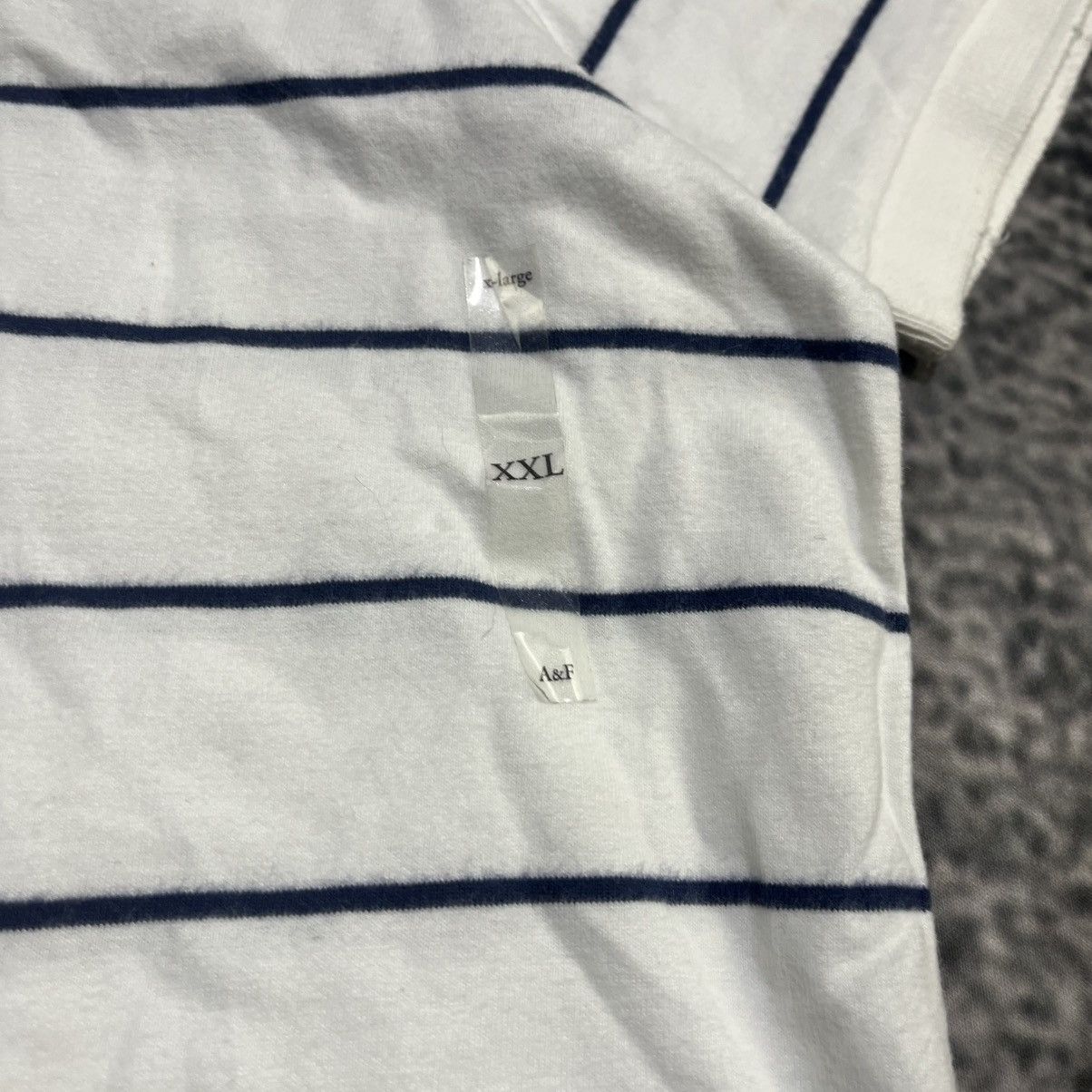 Abercrombie & Fitch Vintage Abercrombie & Fitch Muscle Polo Shirt White Blue XXL Size US XXL / EU 58 / 5 - 6 Thumbnail