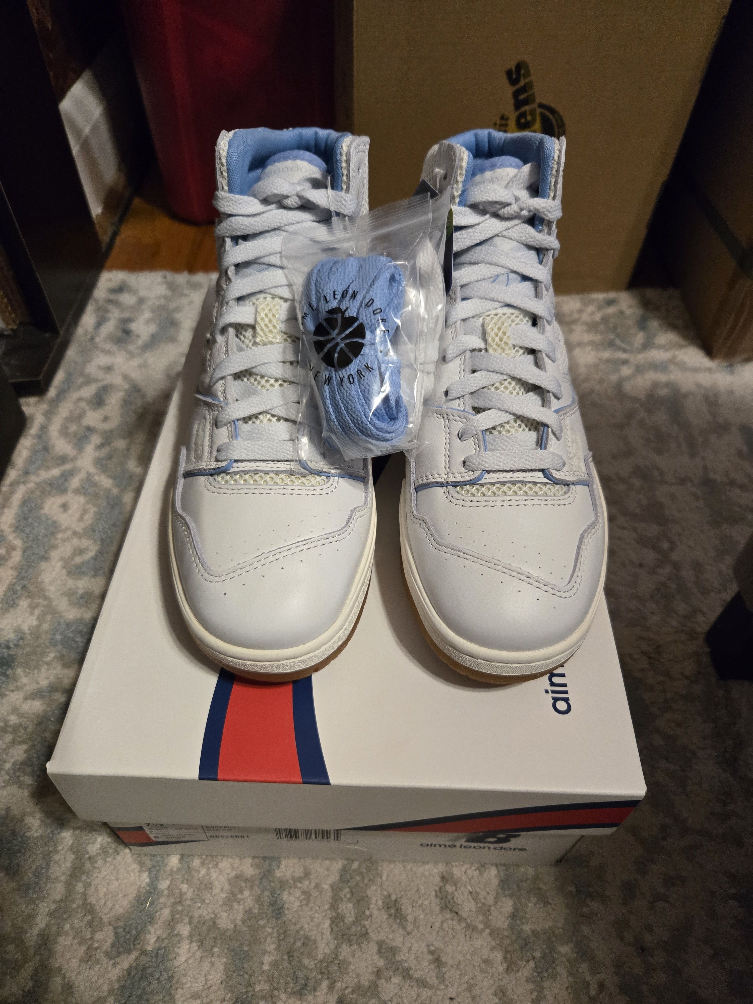 New Balance Aimé Leon Dore x New Balance 650R White Blue Haze Gum Size US 7.5 / EU 40-41 - 1 Thumbnail