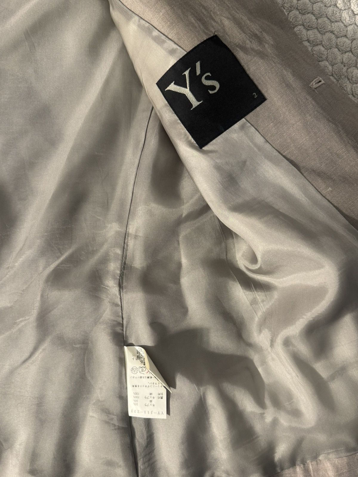 Y's Yohji Yamamoto Y’s Vintage Hat Actress Blazer Size 2 Grey Size 38S - 4 Thumbnail