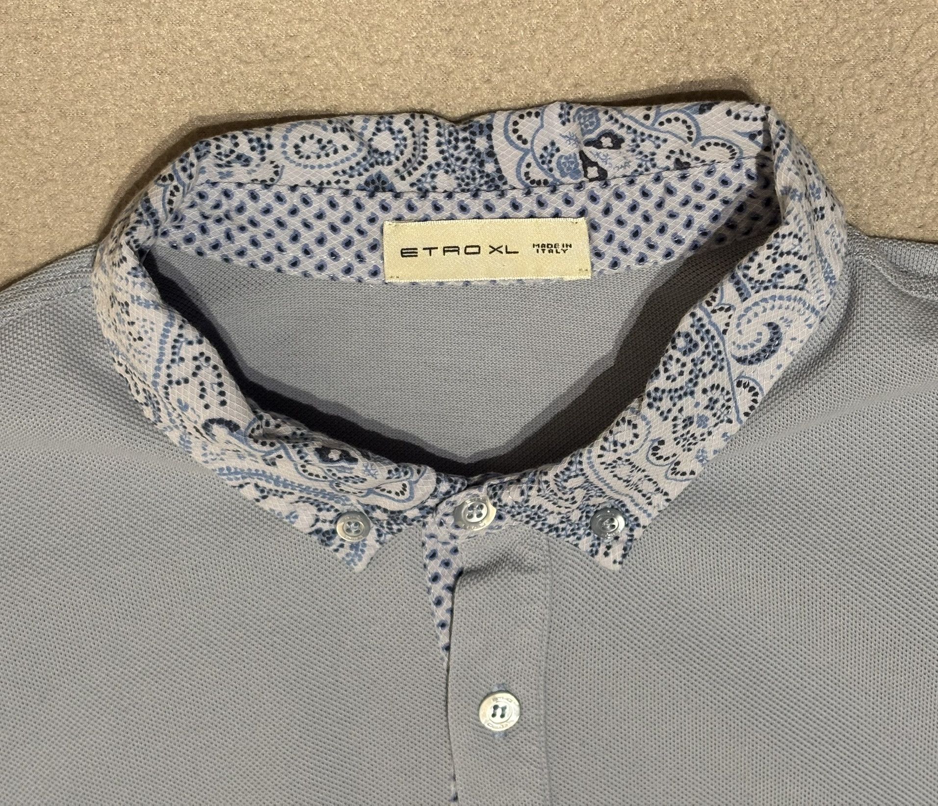 Etro Etro Polo Light Blue size XL Size US XL / EU 56 / 4 - 9 Thumbnail