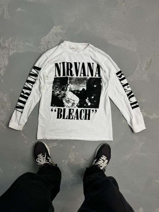 Nirvana Bleach - New Vintage Band Long Sleeve T Shirt - Vintage Band Shirts