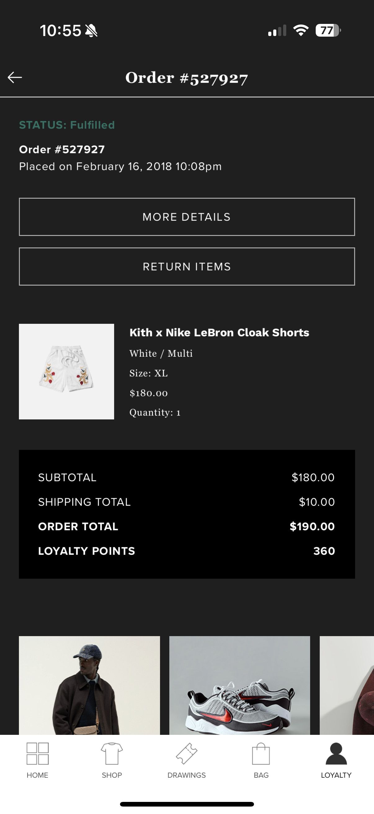 Kith Kith x Nike LeBron James Cloak Shorts Size US 36 / EU 52 - 4 Thumbnail