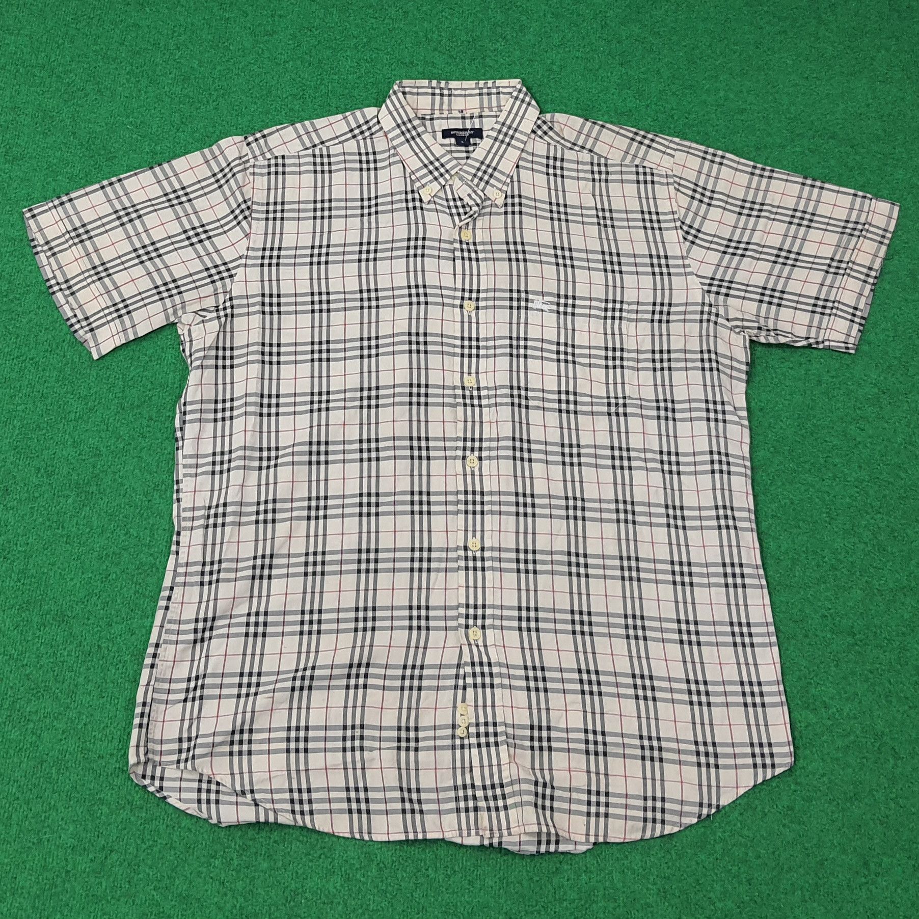 Vintage Burberry London Nova Check Button Up Shirt C267N8