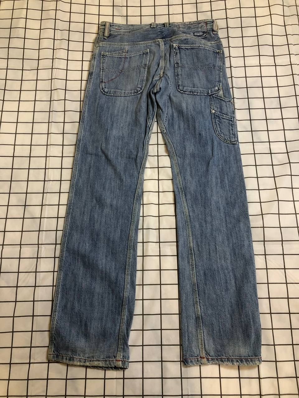 Diesel Diesel Jeans Mens Braddo Denim Straight Distressed Size US 30 / EU 46 - 23 Thumbnail