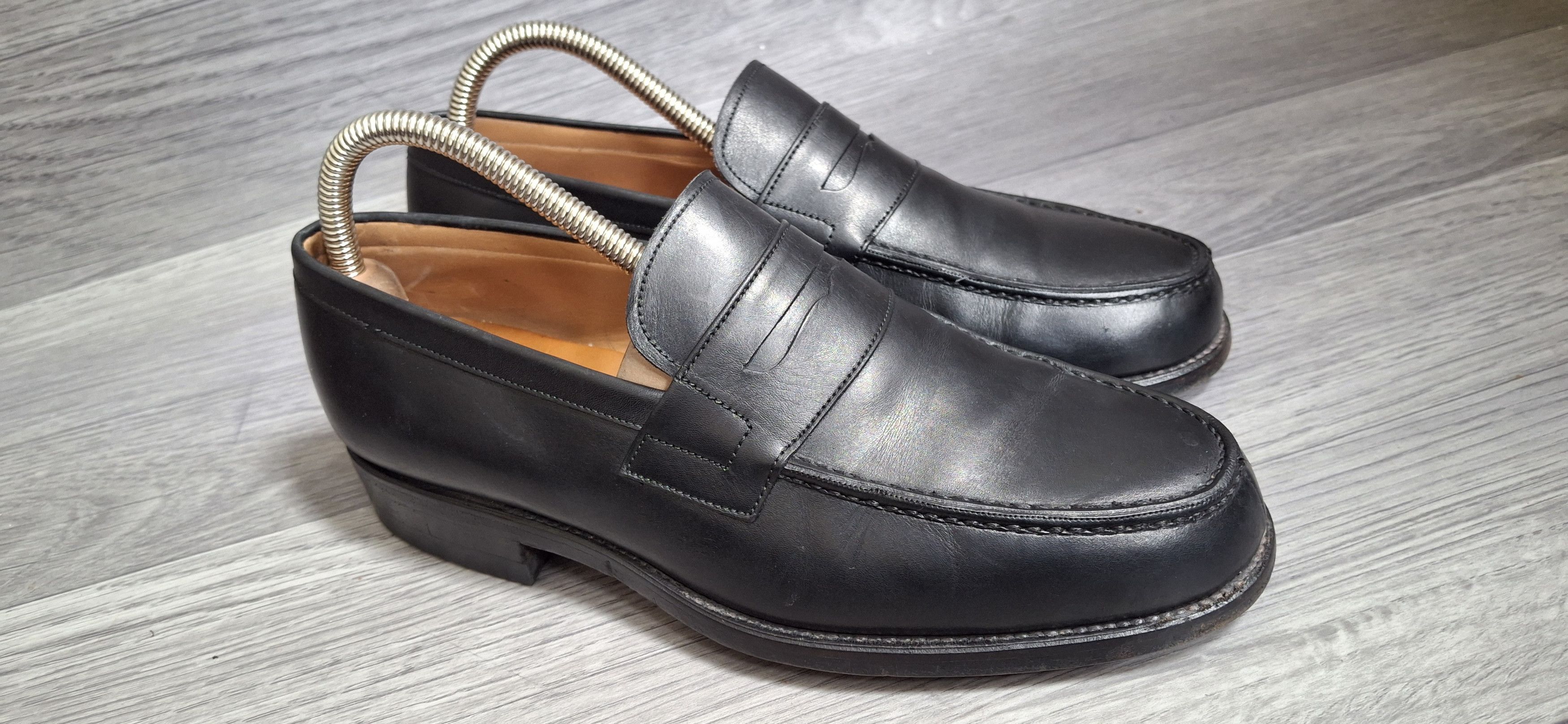 Carmina Carmina black leather penny loafers uk 6.5EE Size US 7.5 / EU 40-41 - 6 Thumbnail