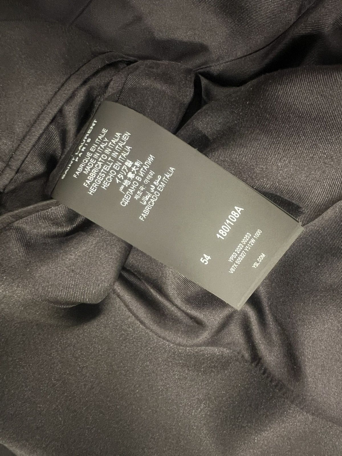 Saint Laurent Paris Saint Laurent men’s tuxedo blazer. 54/44. $3290 Size 44R - 9 Thumbnail