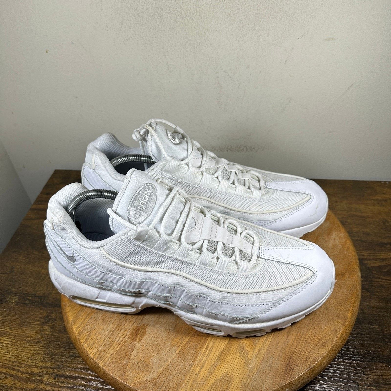 Nike Nike Air Max 95 Triple White Shoes CT1268-100 Men's Size 12 Size US 12 / EU 45 - 1 Thumbnail