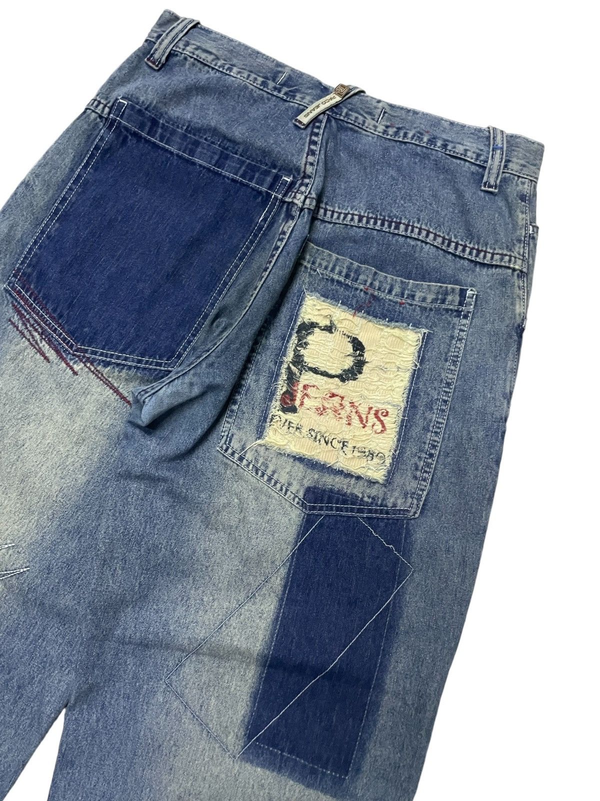 JNCO × Southpole Y2K Paco Baggy Massive Deconstructed Rap Hip Hop Jeans Denim Size US 30 / EU 46 - 14 Thumbnail