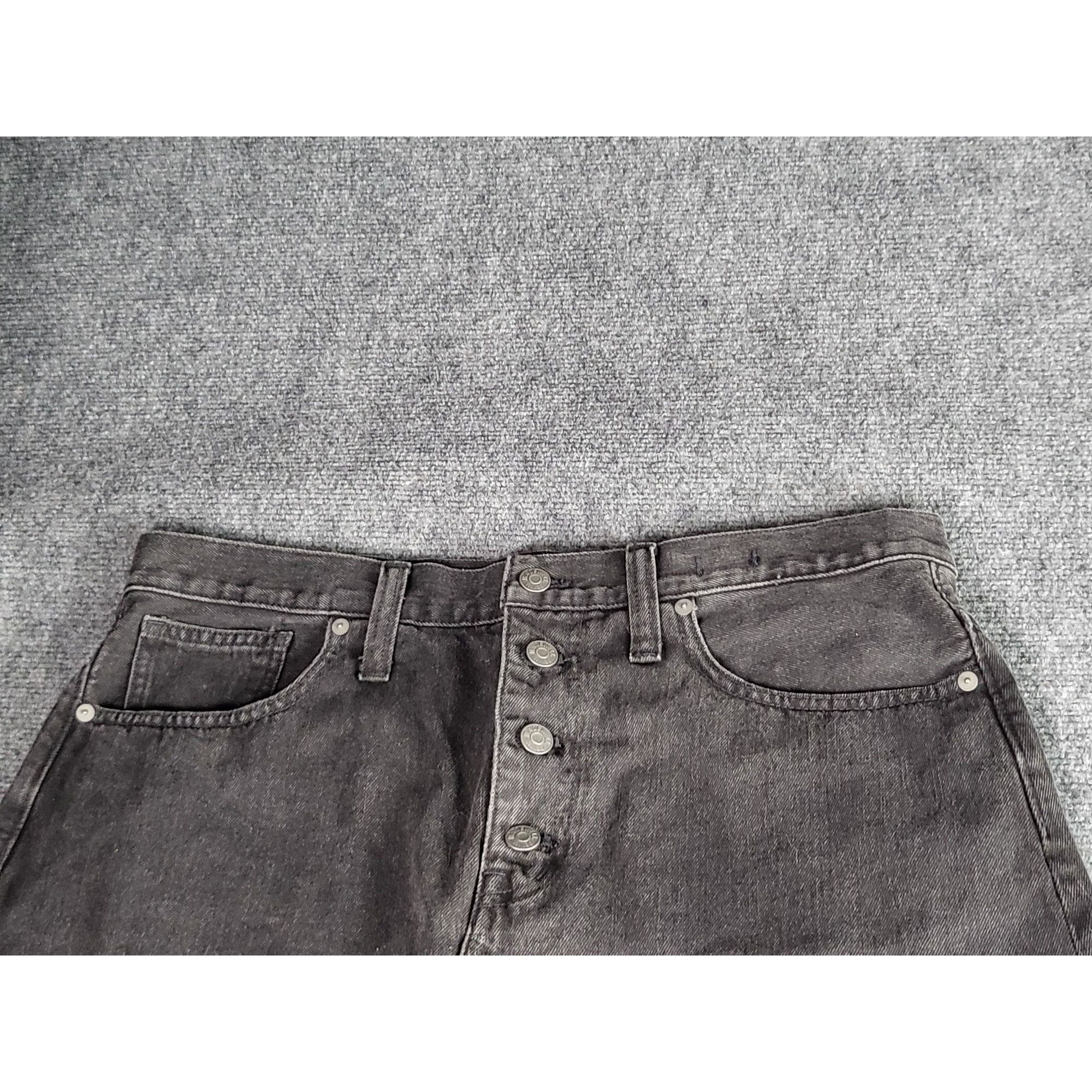 Madewell Madewell Rigid Denim A-Line Button Fly Skirt Women Sz 31 Cha Size 31" - 5 Thumbnail