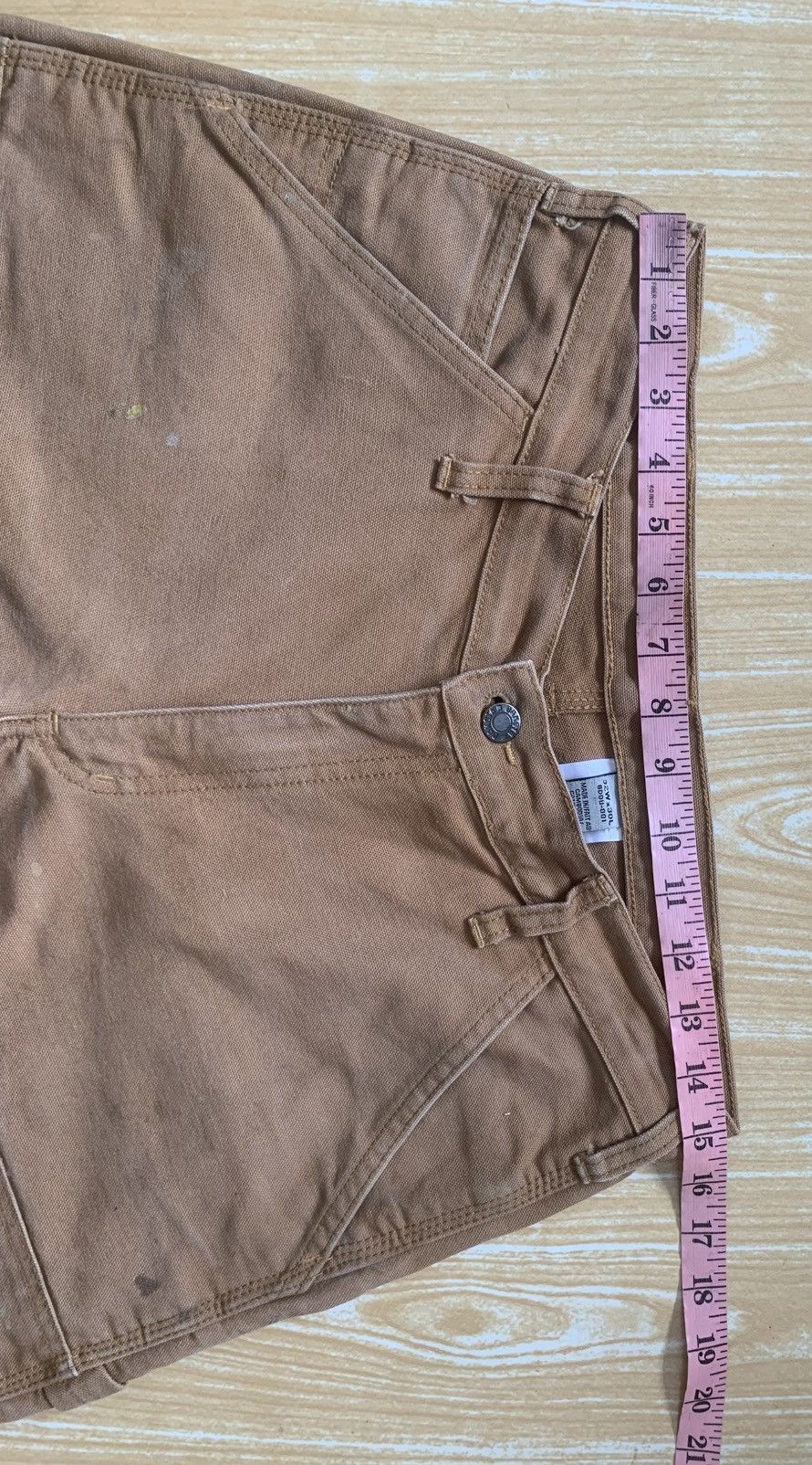 Japanese Brand Dirty Dakota Carpenter Double Knee Workwear Canvas Pants Size US 30 / EU 46 - 21 Thumbnail