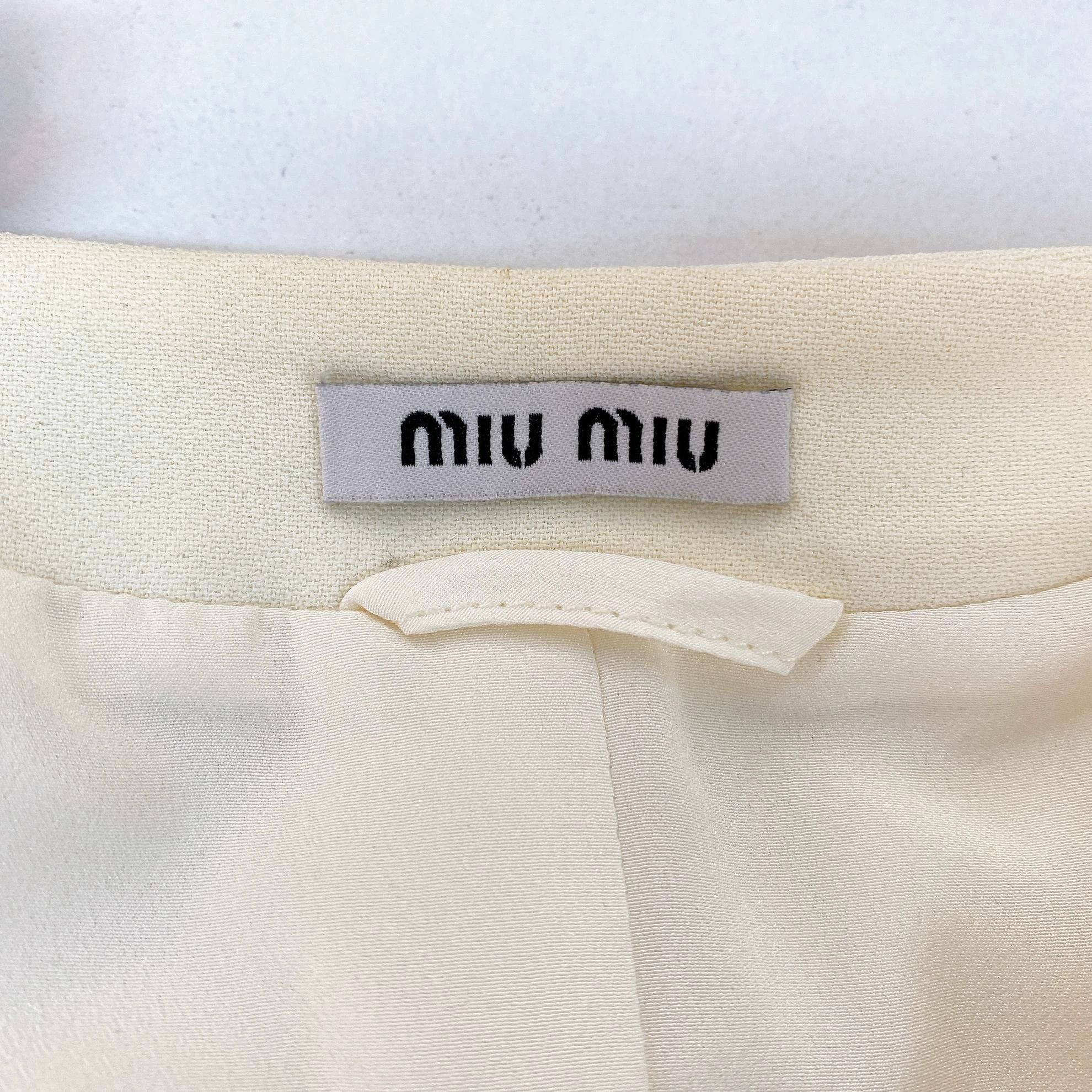 Miu Miu MIUMIU Beige Jacket 38EU Size XS / US 0-2 / IT 36-38 - 7 Thumbnail
