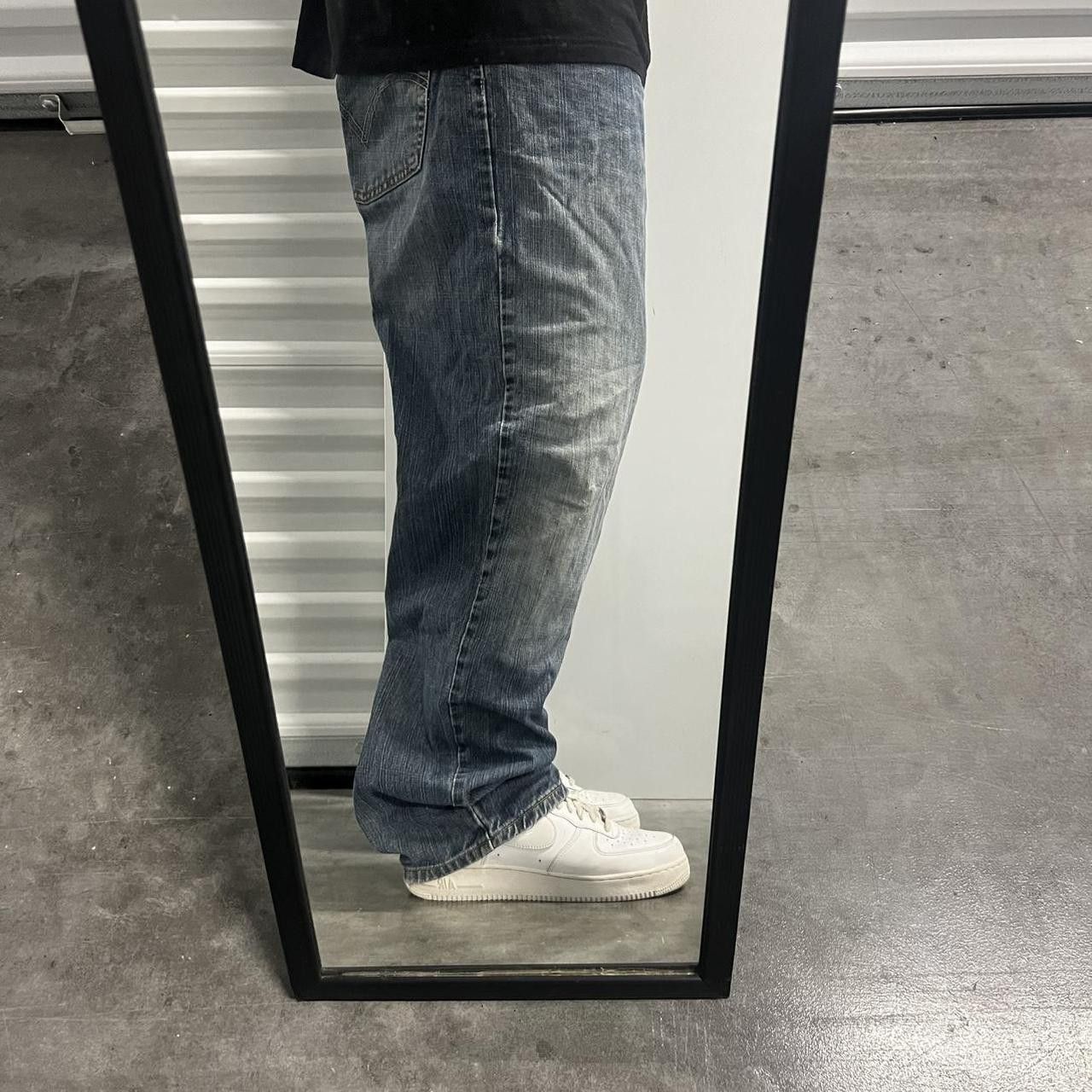 Levi's × Vintage Vintage Y2K Baggy Levis Skater Style Dark Wash Denim Jeans! Size US 40 / EU 56 - 2 Thumbnail