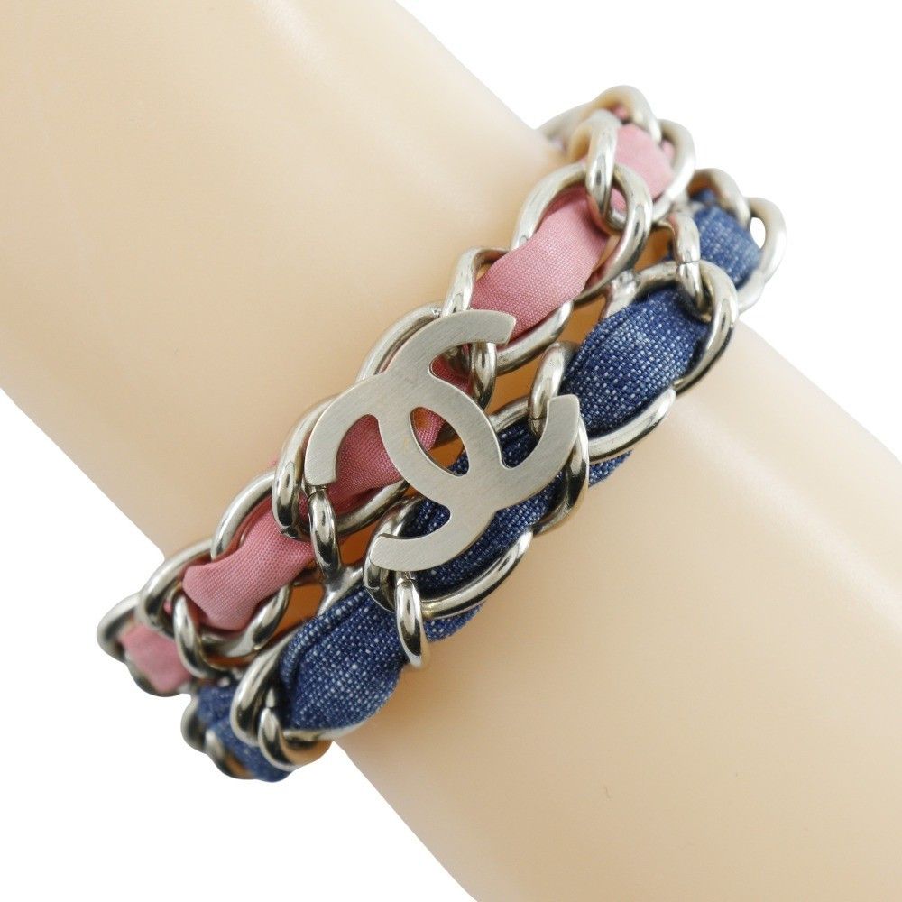 Chanel Chanel Coco mark chain 2 Metal and denim Size ONE SIZE - 1 Thumbnail