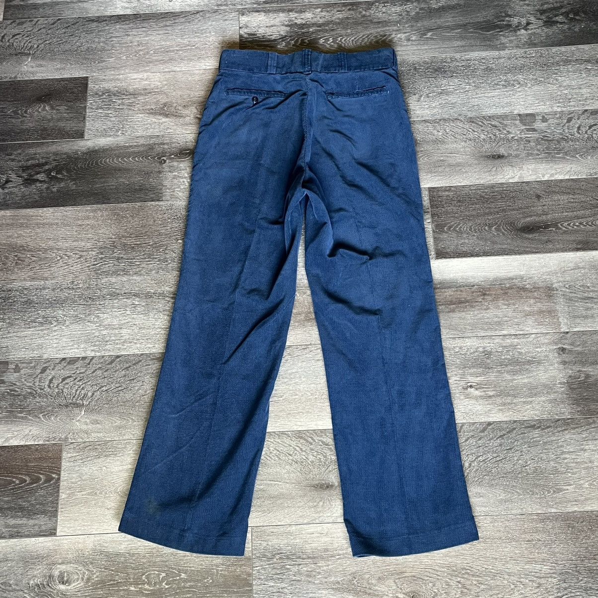 Big Mac Vintage 1980s Big Mac Blue Corduroy Pants Trousures 32x30 Size US 32 / EU 48 - 2 Thumbnail
