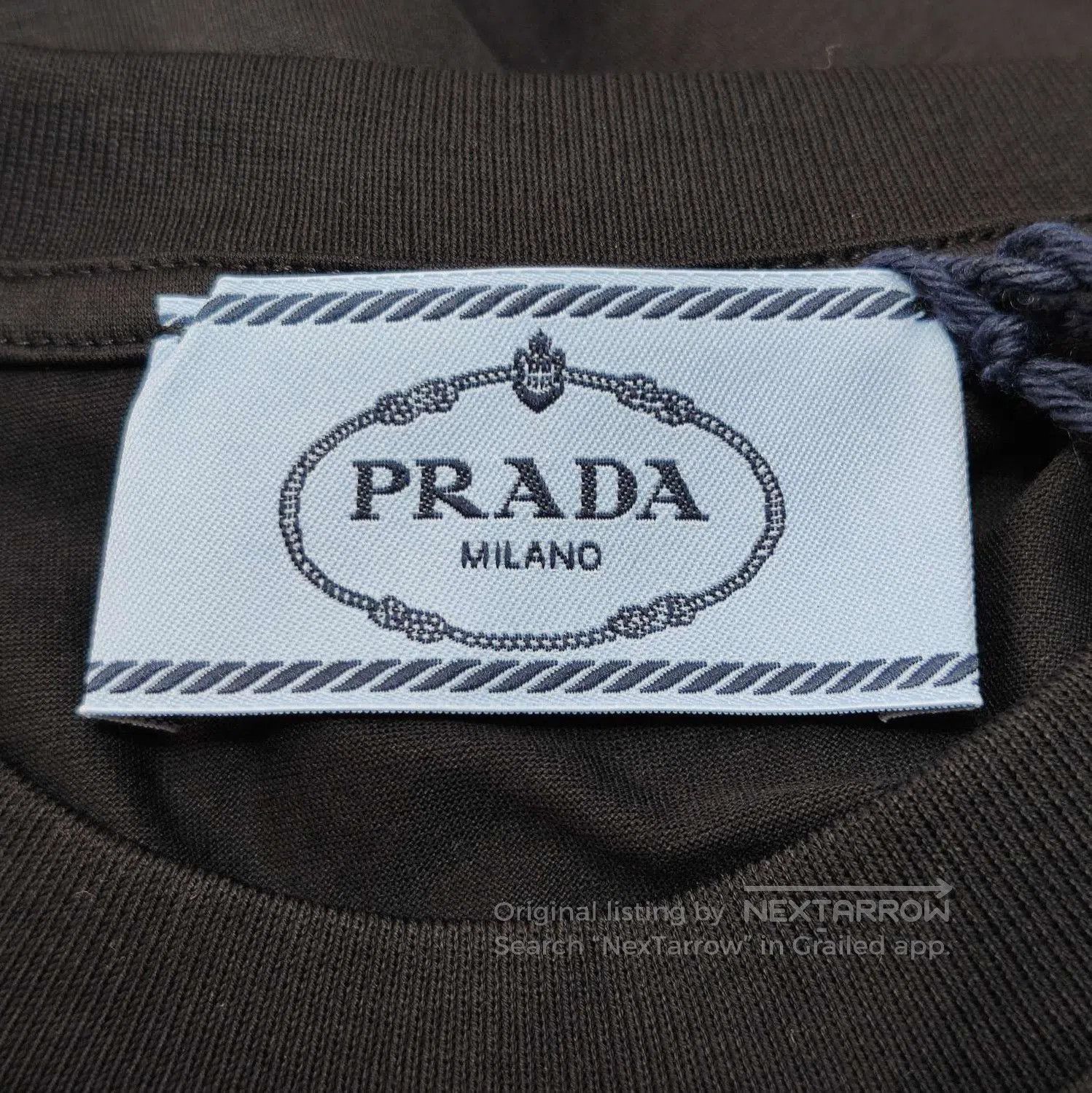 Prada Prada Classic Black Cotton Round Neck T. Size XS / US 0-2 / IT 36-38 - 4 Thumbnail
