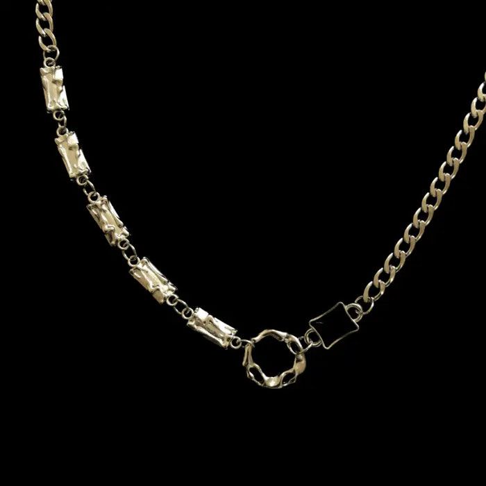 Jewelry Chain Punk Gothic Chrome Rock Necklace Size ONE SIZE - 2 Thumbnail