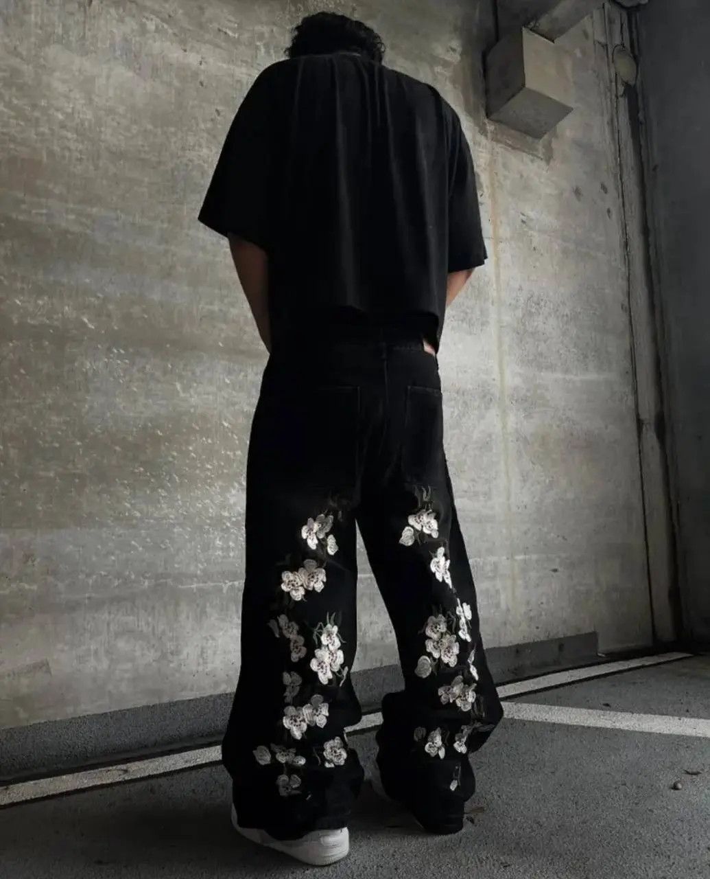 Japanese Brand × Vintage hip hop wide leg jeans Size US 34 / EU 50 - 1 Thumbnail
