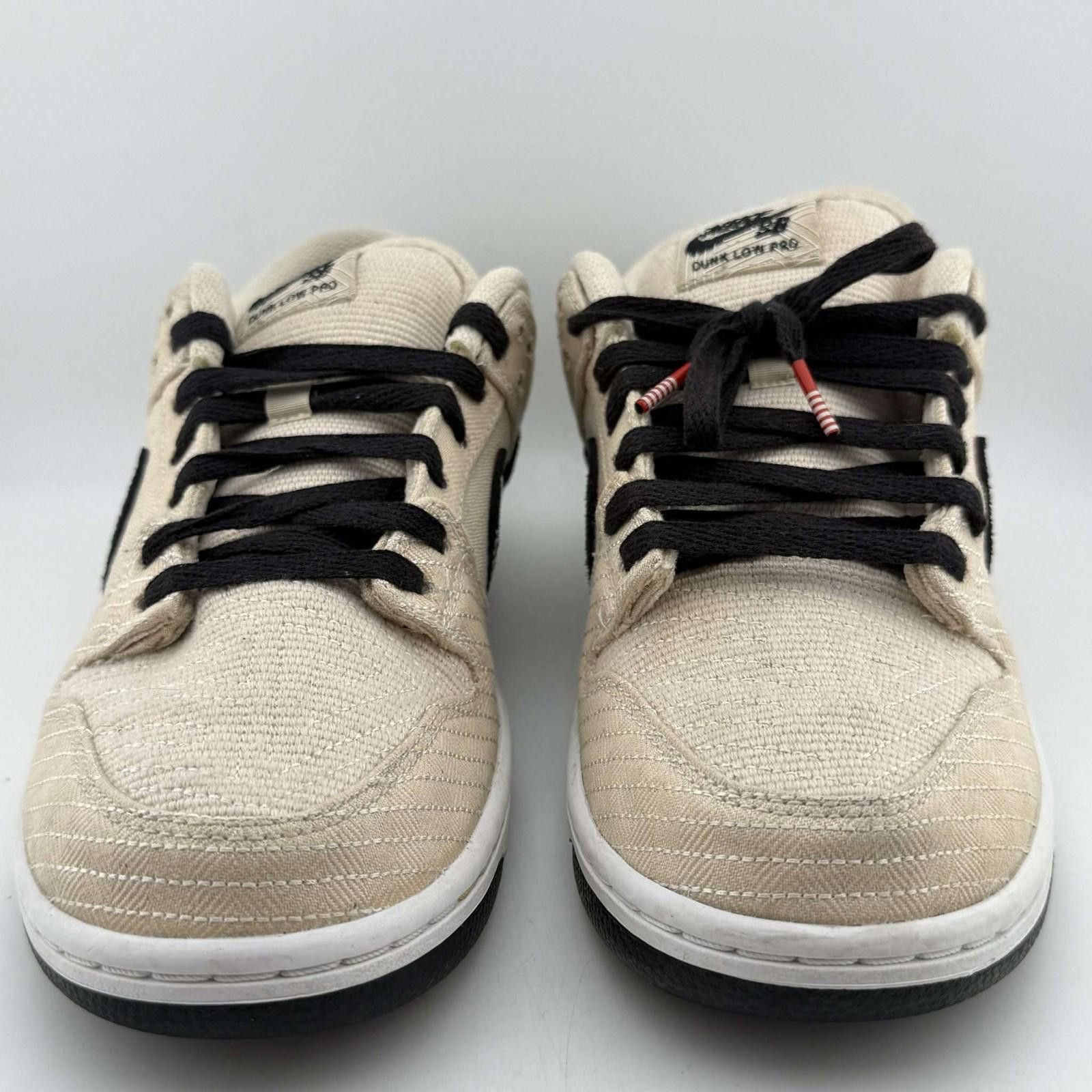 Nike Nike SB Dunk Low Pro QS Fossil Black Sail 8.5 Used Size US 8.5 / EU 41-42 - 3 Thumbnail