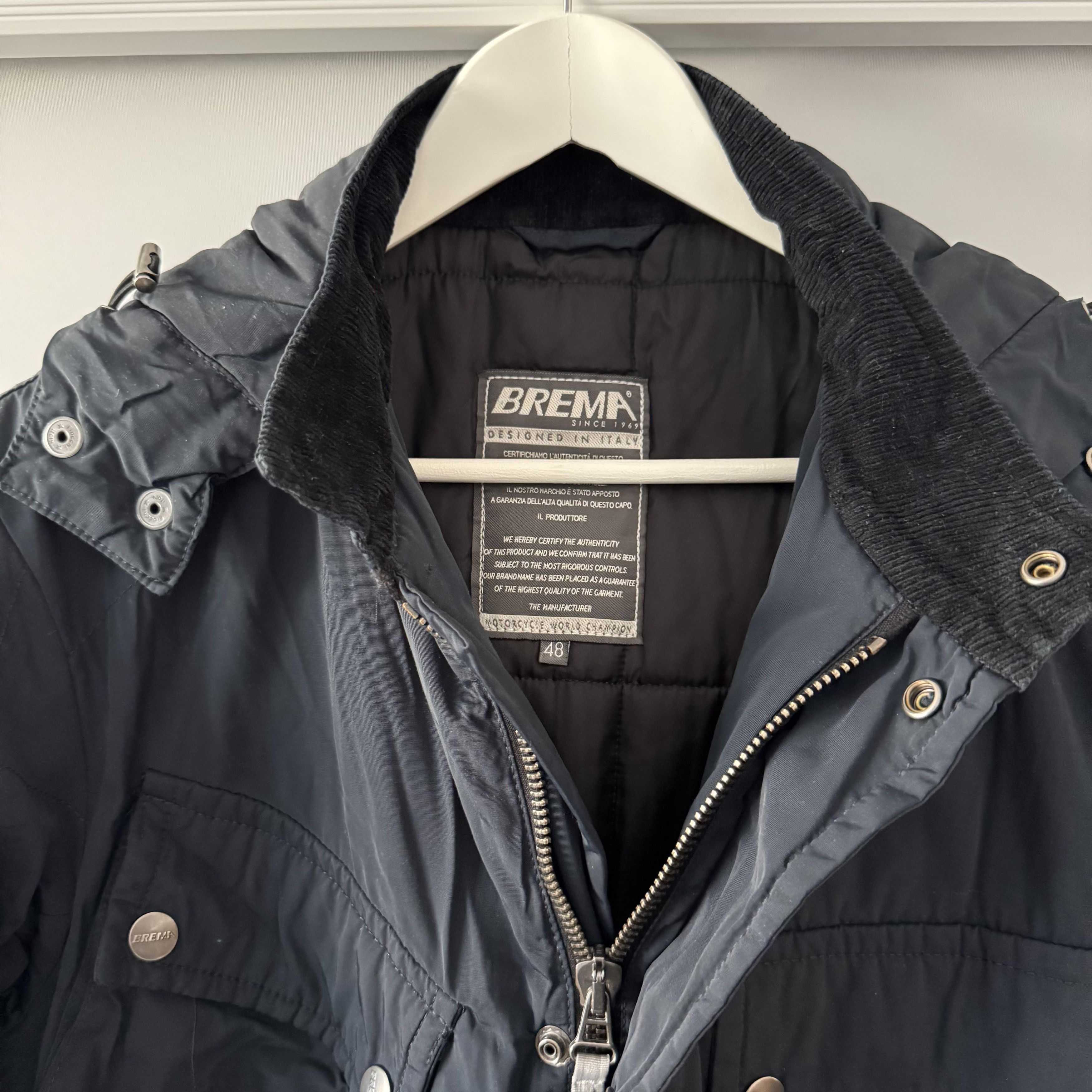 Other Men's Brema Motorcycle Navy Belted Jacket Size 48 Size US M / EU 48-50 / 2 - 11 Thumbnail