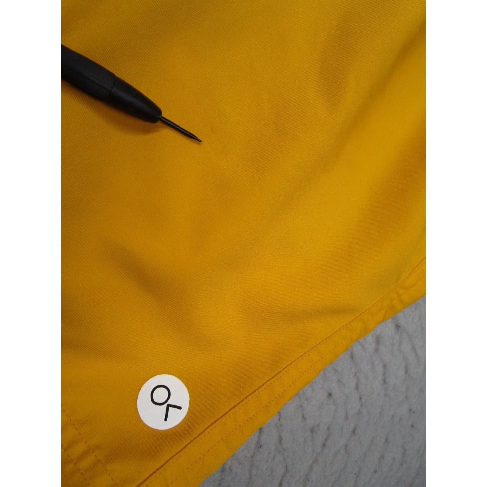 Outerknown Outerknown Mens Yellow 7" Hybrid Shorts - Drawstring Cargo Pocket Chino Lightweight Polyester Beach Outdoor Summer Active Mens L Size US 33 - 6 Thumbnail