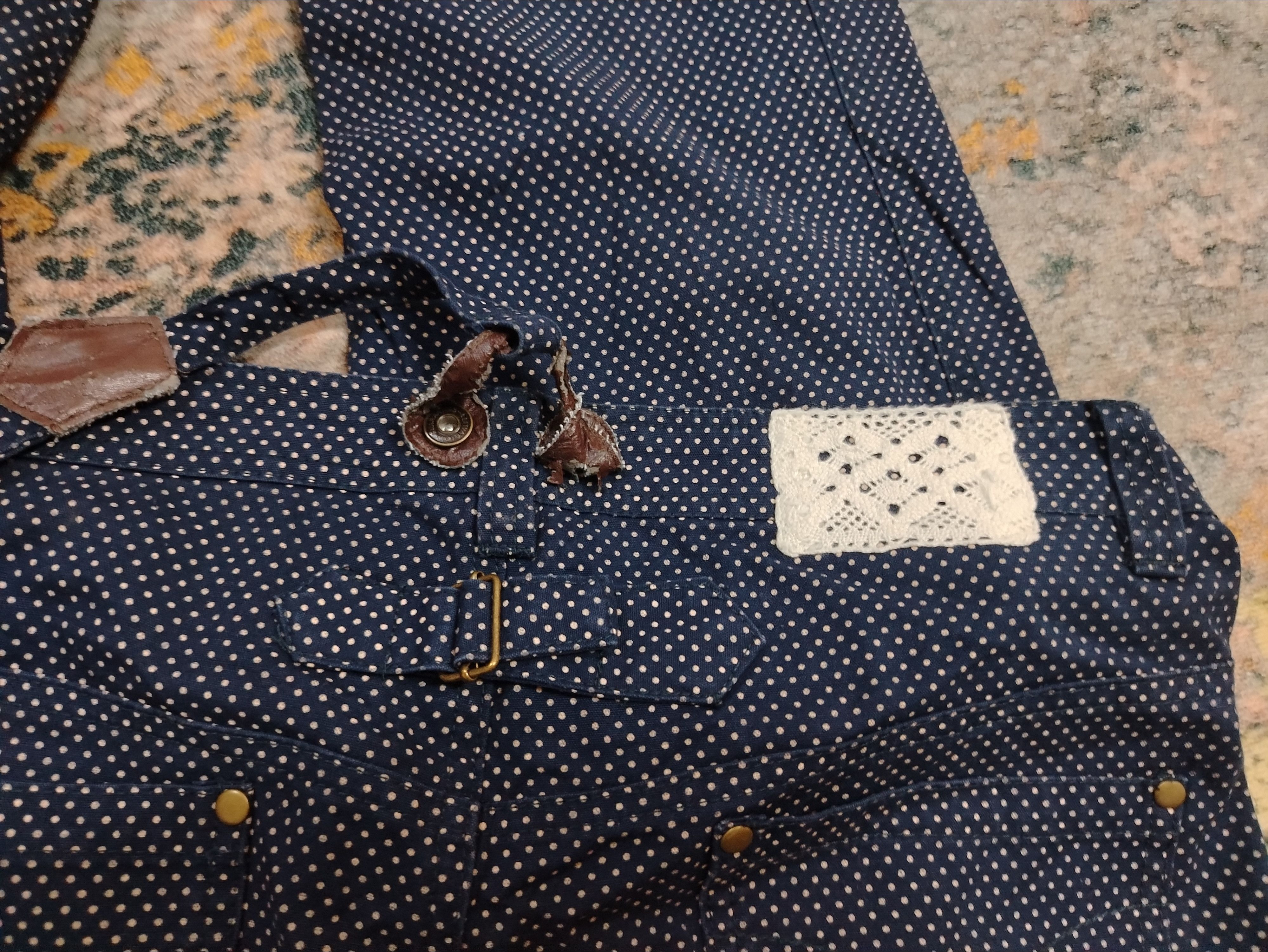 Grailed Raw Edge polkadot overall Size 34" / US 12 / IT 48 - 6 Thumbnail