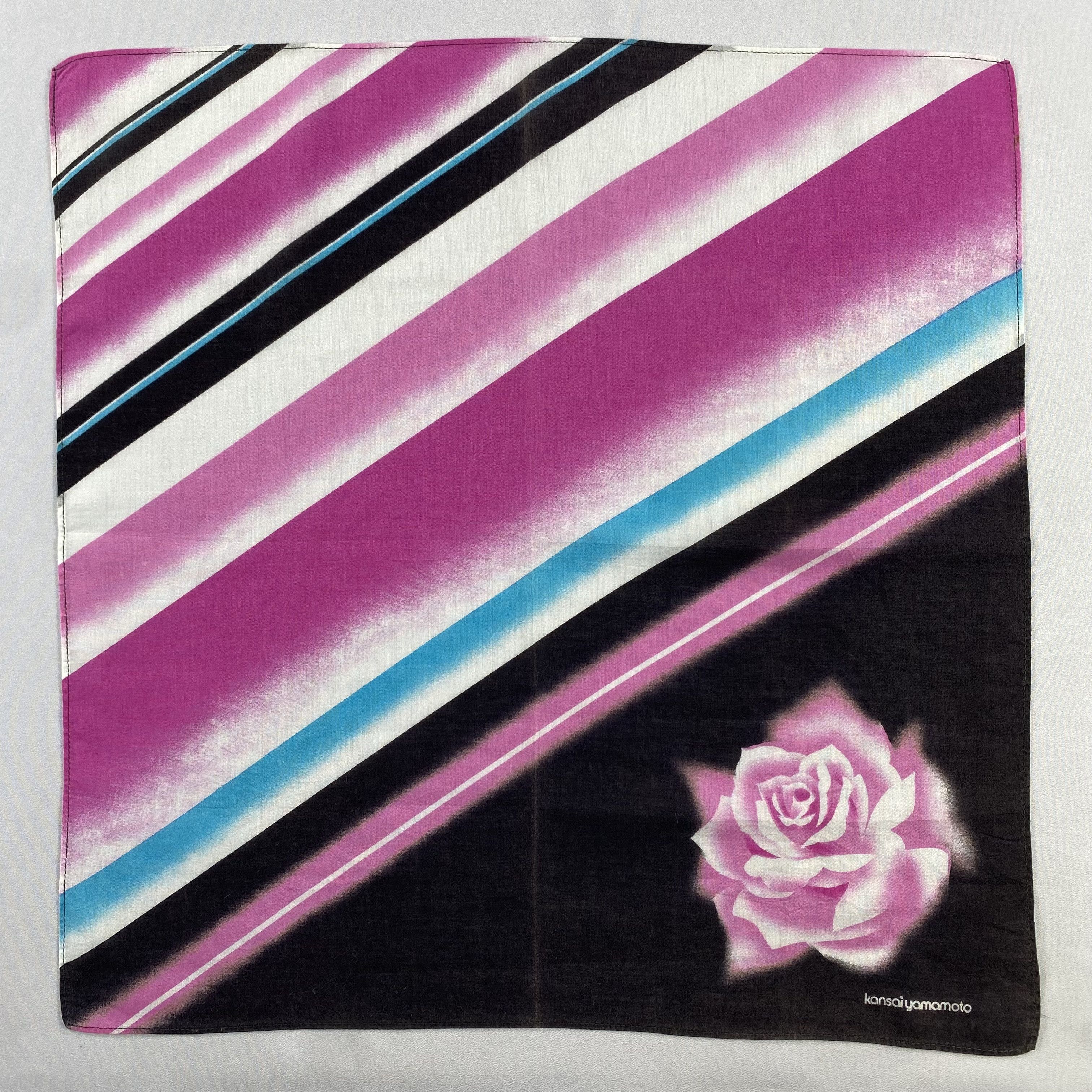 Kansai Yamamoto × Vintage Kansai Yamamoto Neckerchief / Bandana / Handkerchief-P1066 Size ONE SIZE - 1 Thumbnail