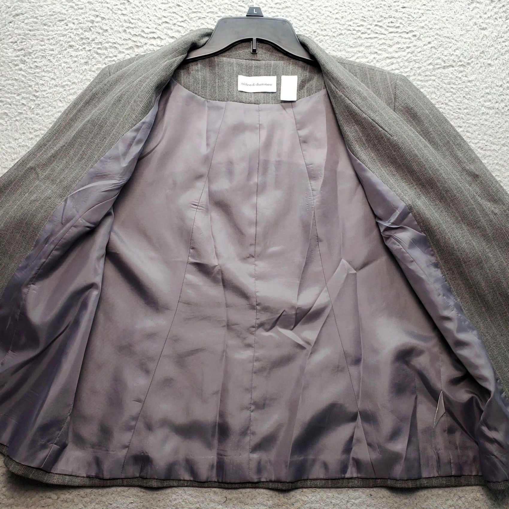 Vintage Alfred Dunner Blazer Women’s 12 Multi Pinstripe Lined Single Breasted One Button Blazer Size XL / US 12-14 / IT 48-50 - 7 Thumbnail