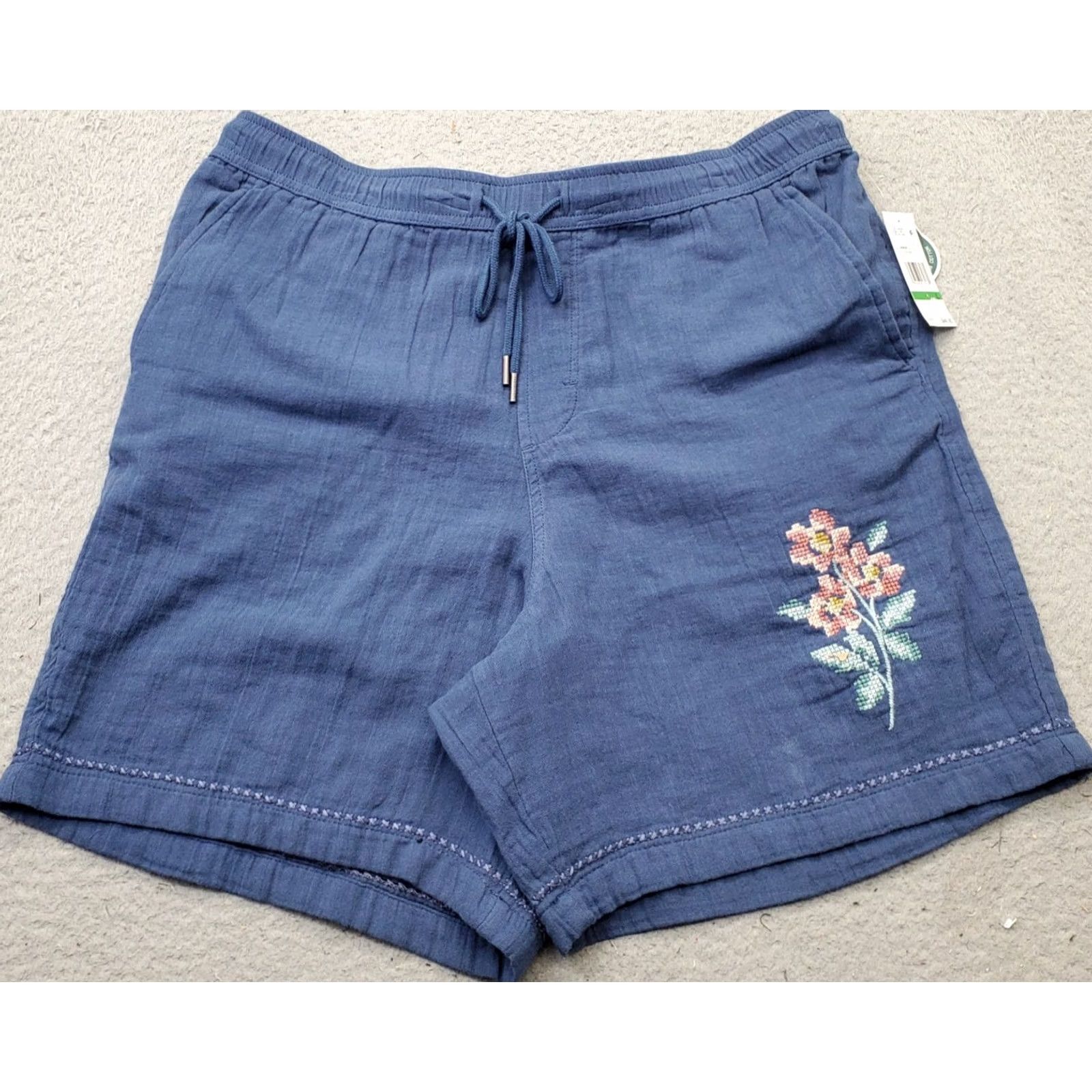 Vintage Aéropostale Aero All Day Jogger Shorts Men L Blue Non-Stretch Above the Knee Size US 33 - 2 Thumbnail