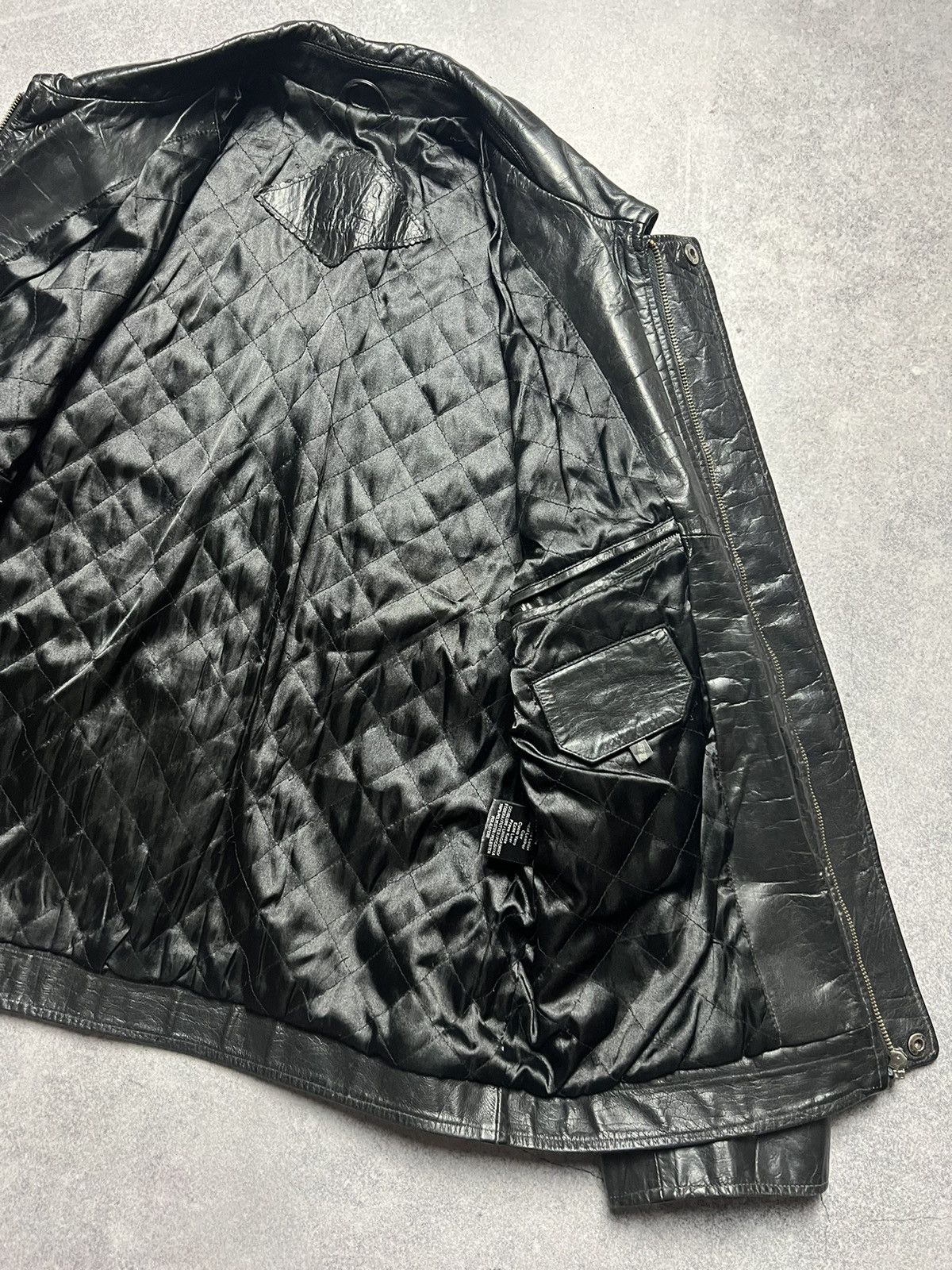 Japanese Brand Vintage Leather Faded Racing Motorcycle Jacket Size US L / EU 52-54 / 3 - 8 Thumbnail