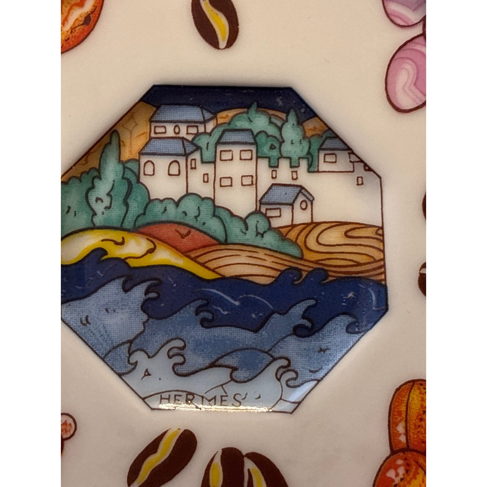Hermes HERMÈS "Marqueterie de Pierres" Demitasse Saucer Porcelain Size ONE SIZE - 7 Thumbnail