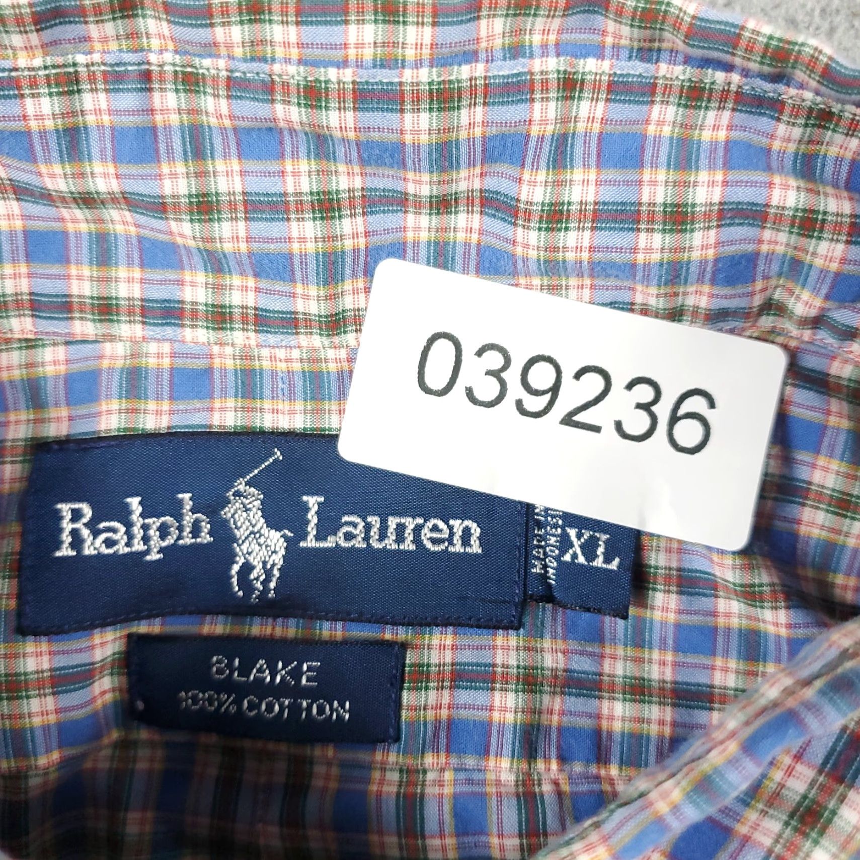 Ralph Lauren Ralph Lauren Shirt Mens XL Blue Plaid Button-Down Casual Classic Polo Collared Long Sleeve X-Large Colourful Preppy Mens Size US XL / EU 56 / 4 - 7 Thumbnail