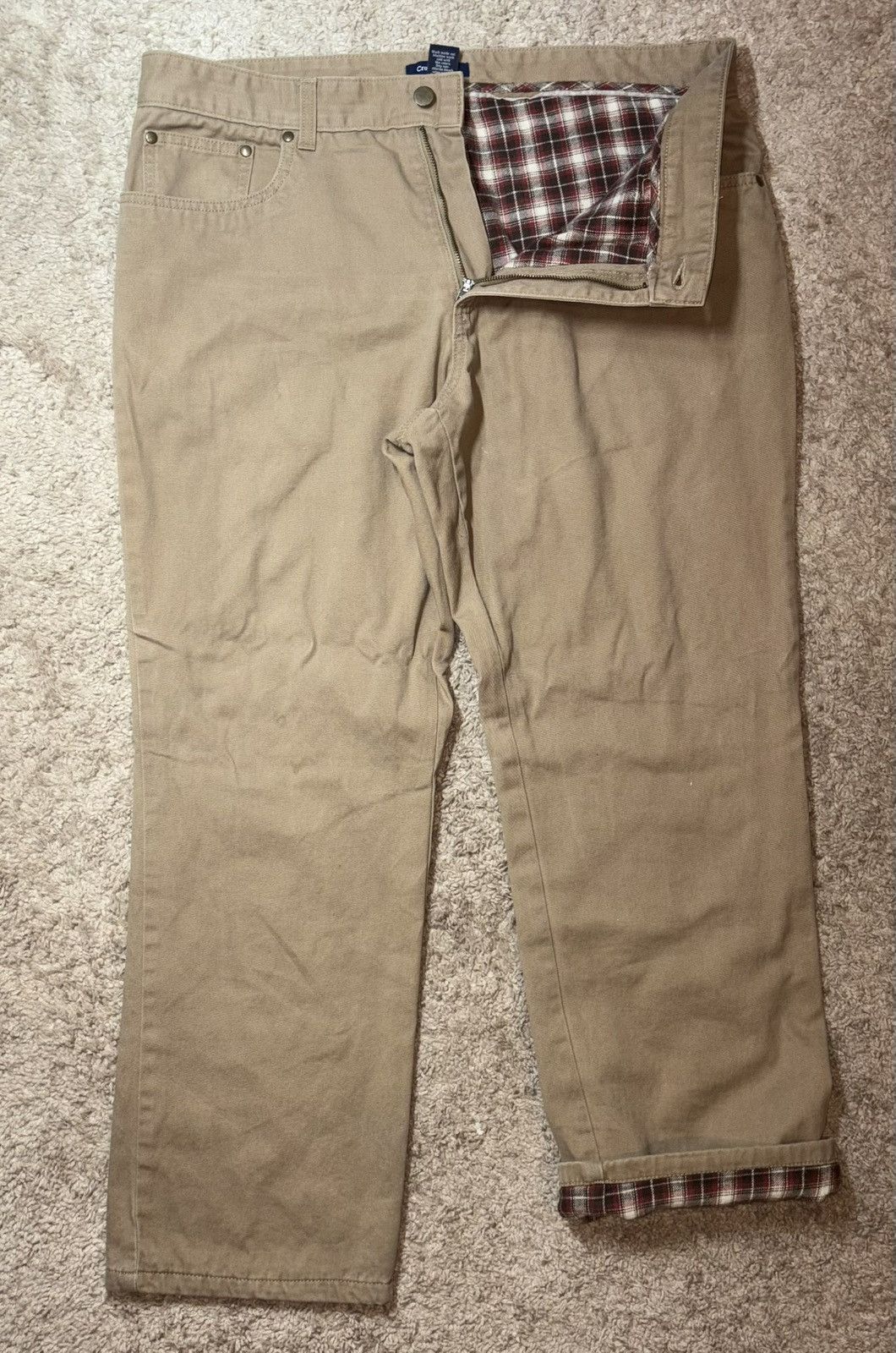 Other Vintage Khaki Plaid Lined Pants Size US 36 / EU 52 - 1 Thumbnail