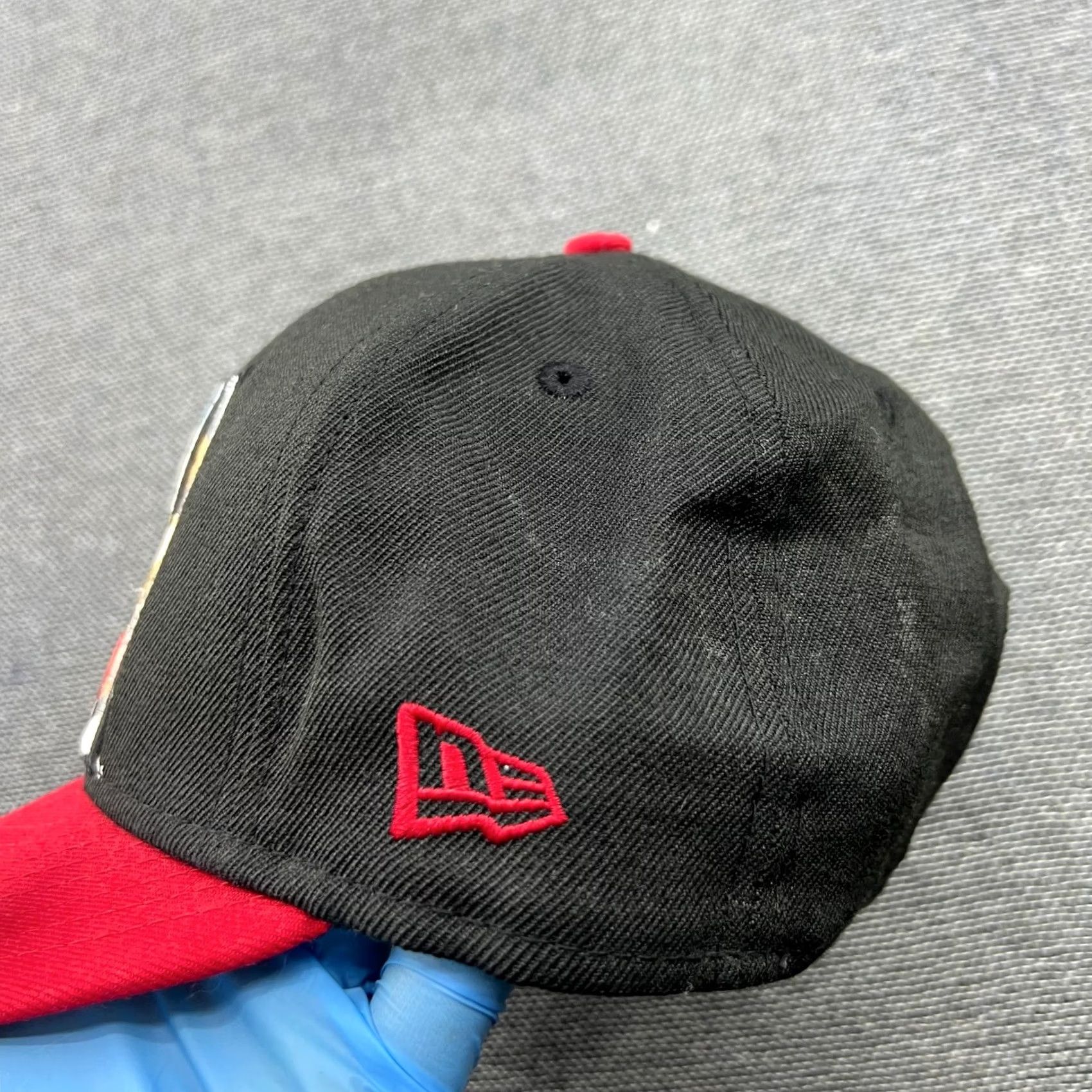 New Era Muhammad Ali x New Era Cap Size 7 3/8 Fitted Snapback Hat Black Red Boxing Mens Unisex Adults Cap Size ONE SIZE - 4 Thumbnail